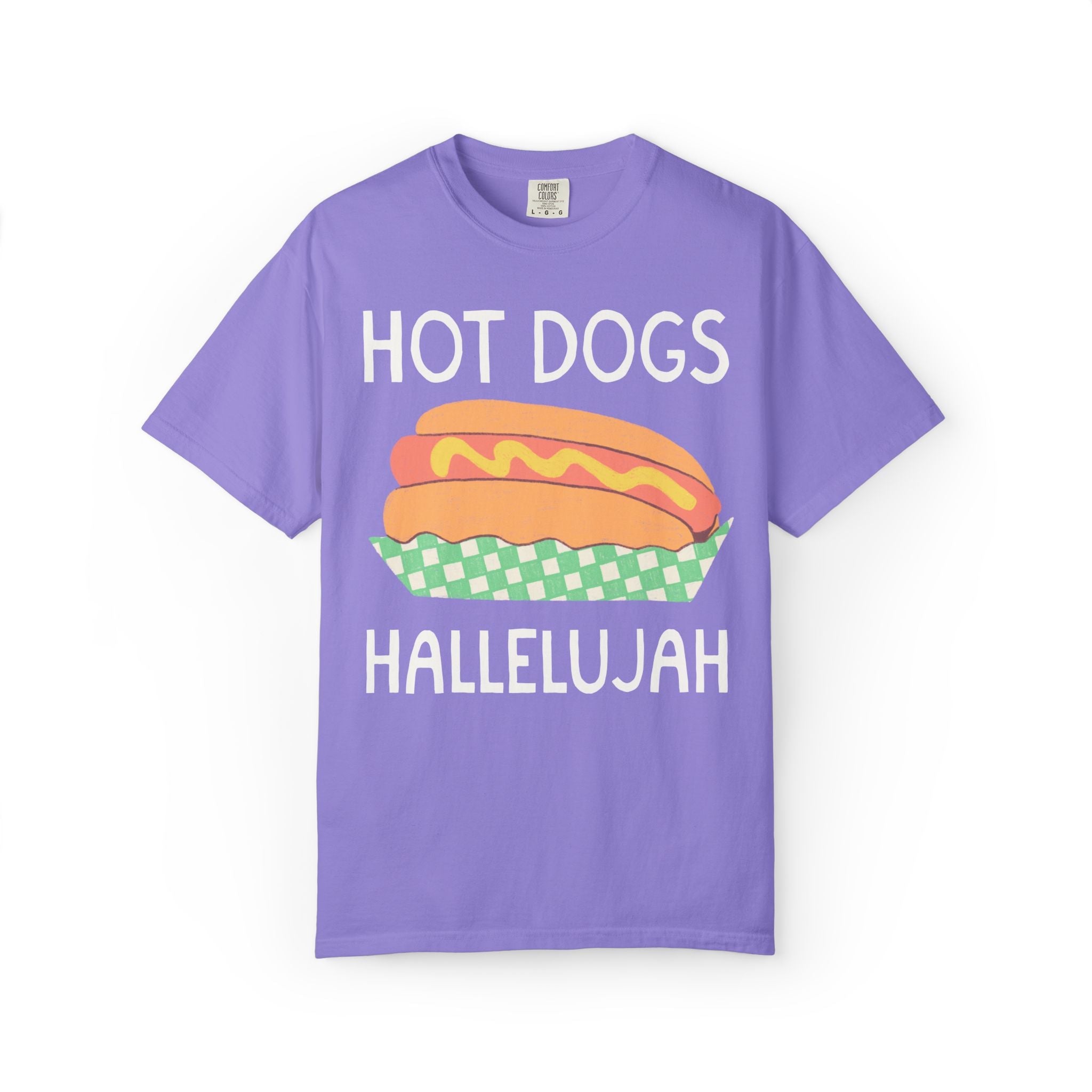 Hot Dog Lover Tee Shirt for Dad or Friend Who Loves Hot Dogs, Silly Baseball Parent T-Shirt for Baseball Game, Funny Foodie Food Lover Tee - Opal and June