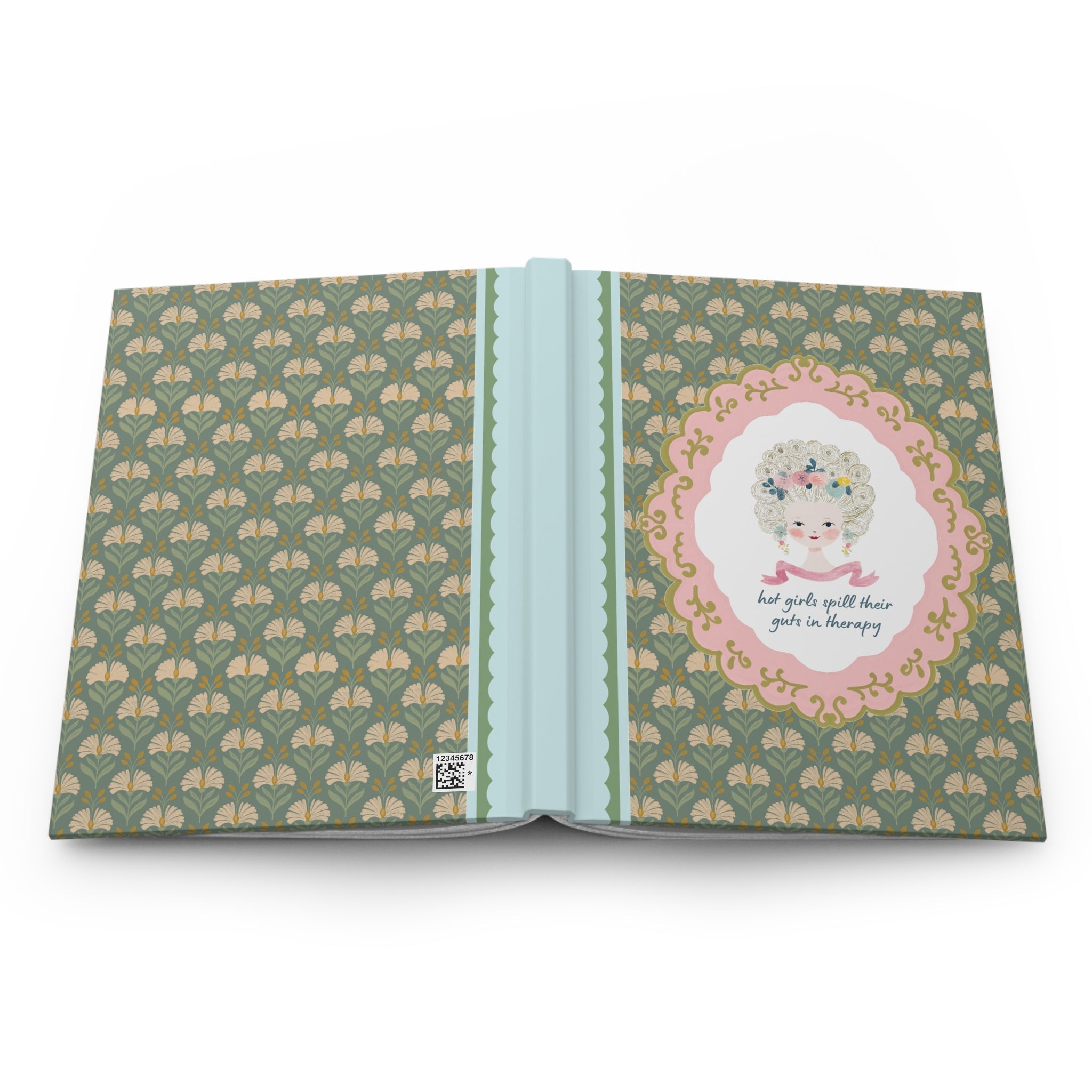 Hot Girls Spill Their Guts in Therapy: Cute Vintage Aesthetic Mental Health Therapy Notes Notebook for Friend Going to Therapy or Counseling - Opal and June