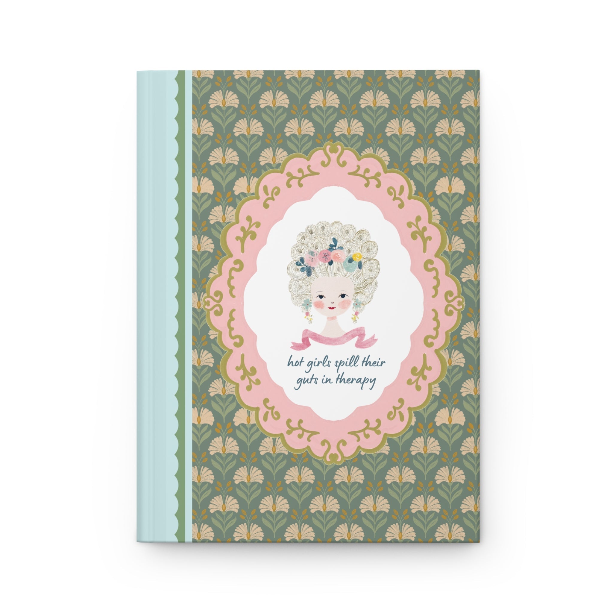 Hot Girls Spill Their Guts in Therapy: Cute Vintage Aesthetic Mental Health Therapy Notes Notebook for Friend Going to Therapy or Counseling - Opal and June