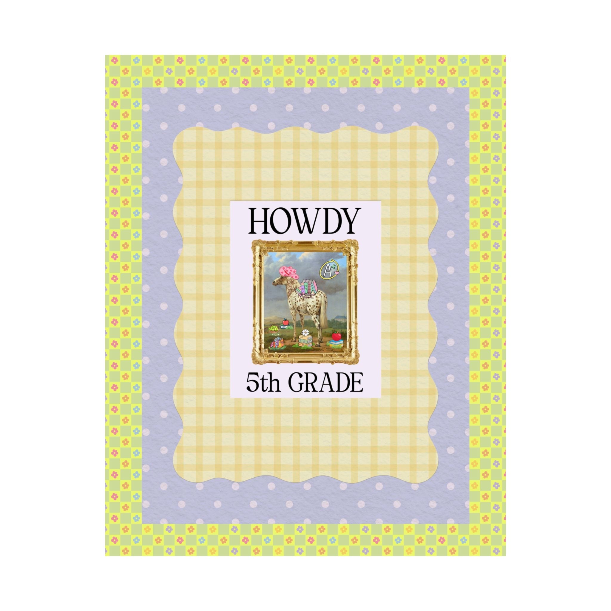 Howdy Fifth Grade Teacher Poster Print - Opal and June