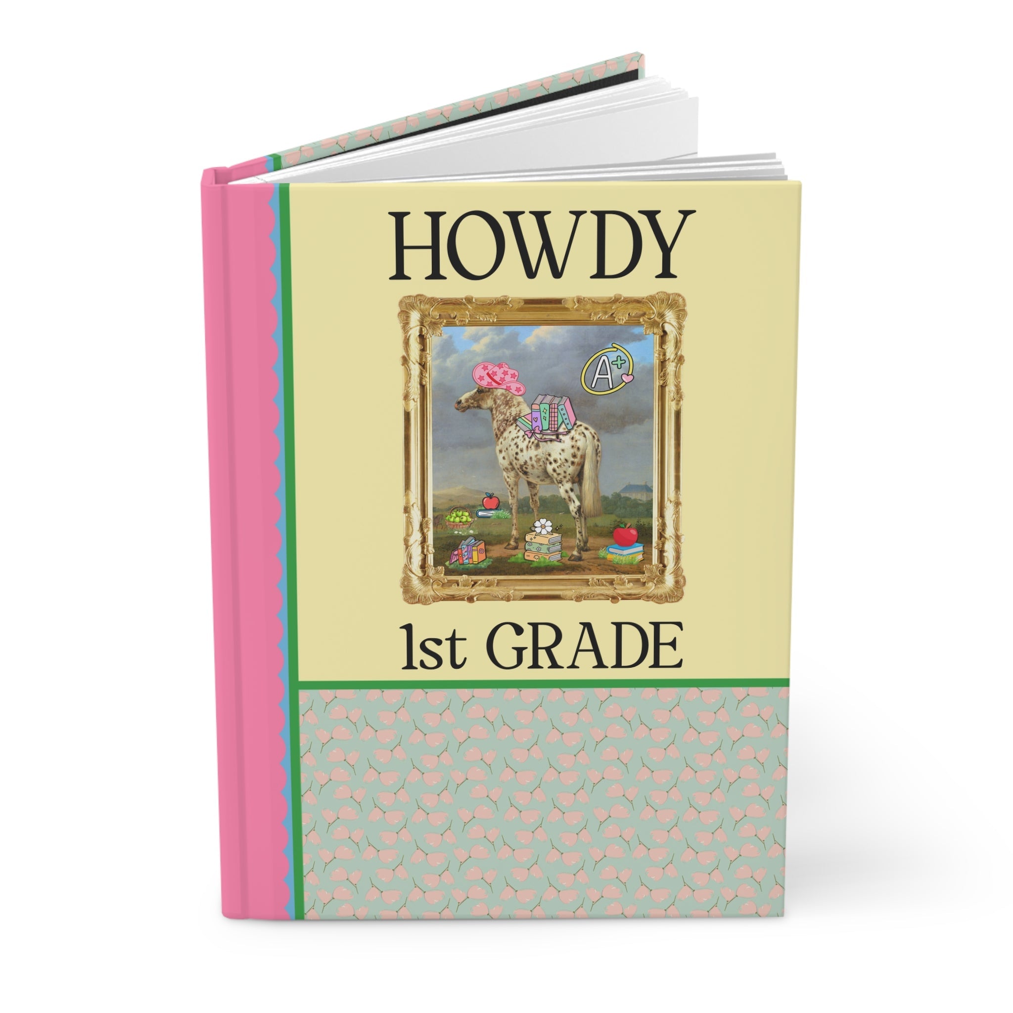 Howdy First Grade Teacher Notebook with Famous Painting - Opal and June