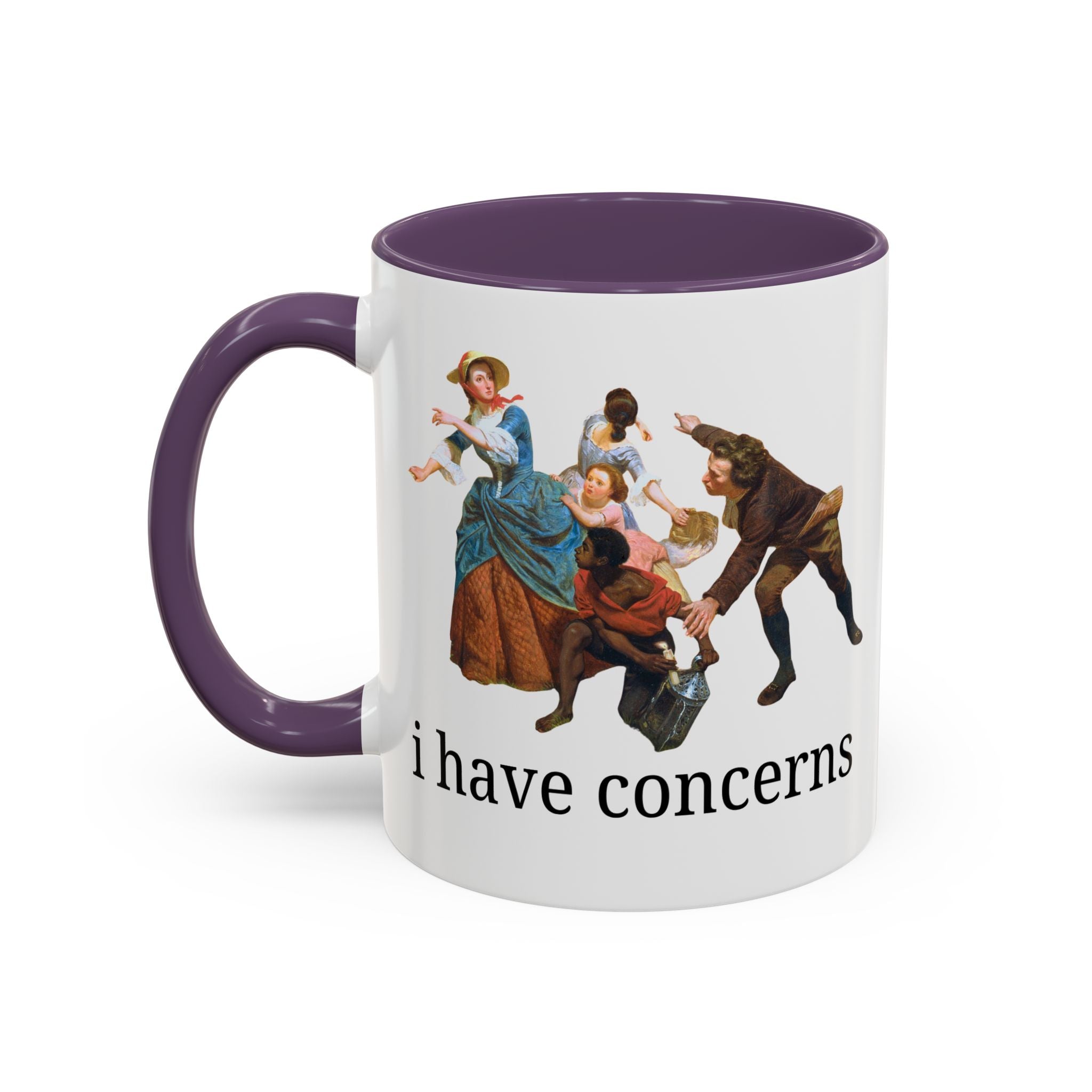 I Have Concerns Art History Coffee Mug: Mrs. Schuyler Burning Her Wheat Fields - Opal and June
