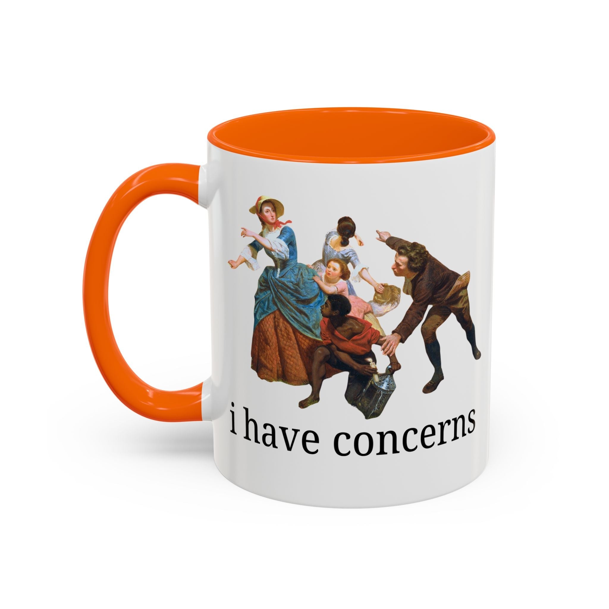 I Have Concerns Art History Coffee Mug: Mrs. Schuyler Burning Her Wheat Fields - Opal and June
