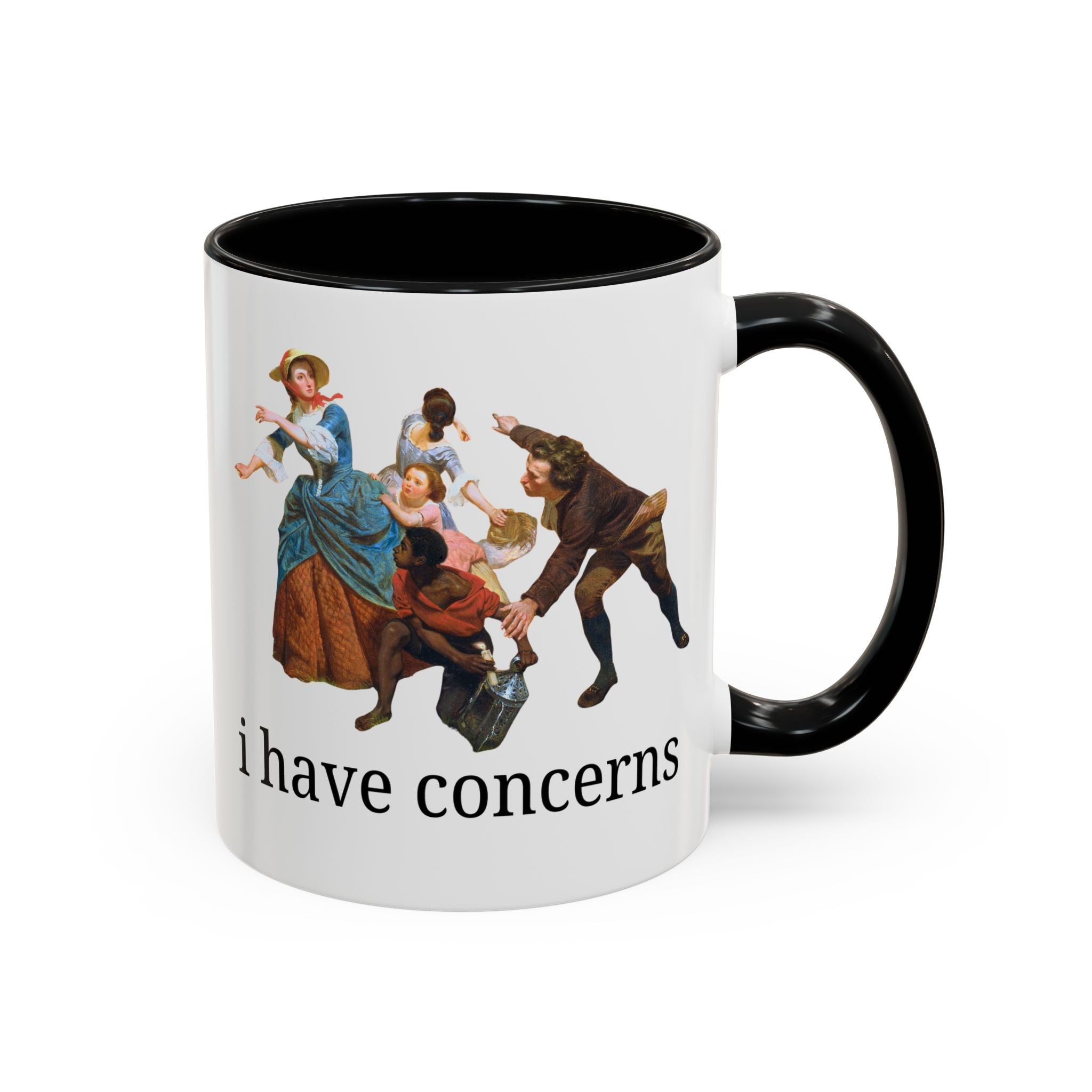 I Have Concerns Art History Coffee Mug: Mrs. Schuyler Burning Her Wheat Fields - Opal and June