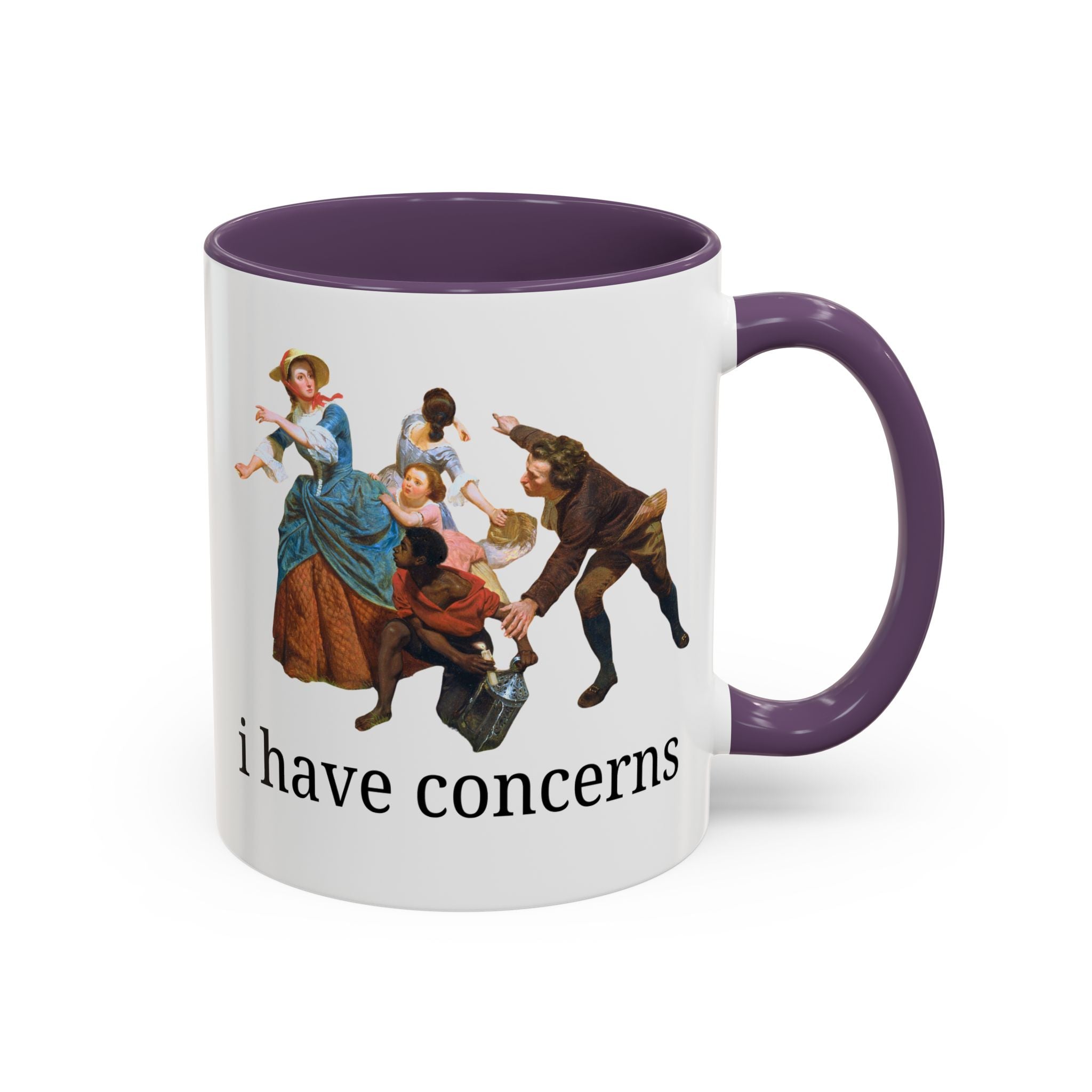 I Have Concerns Art History Coffee Mug: Mrs. Schuyler Burning Her Wheat Fields - Opal and June