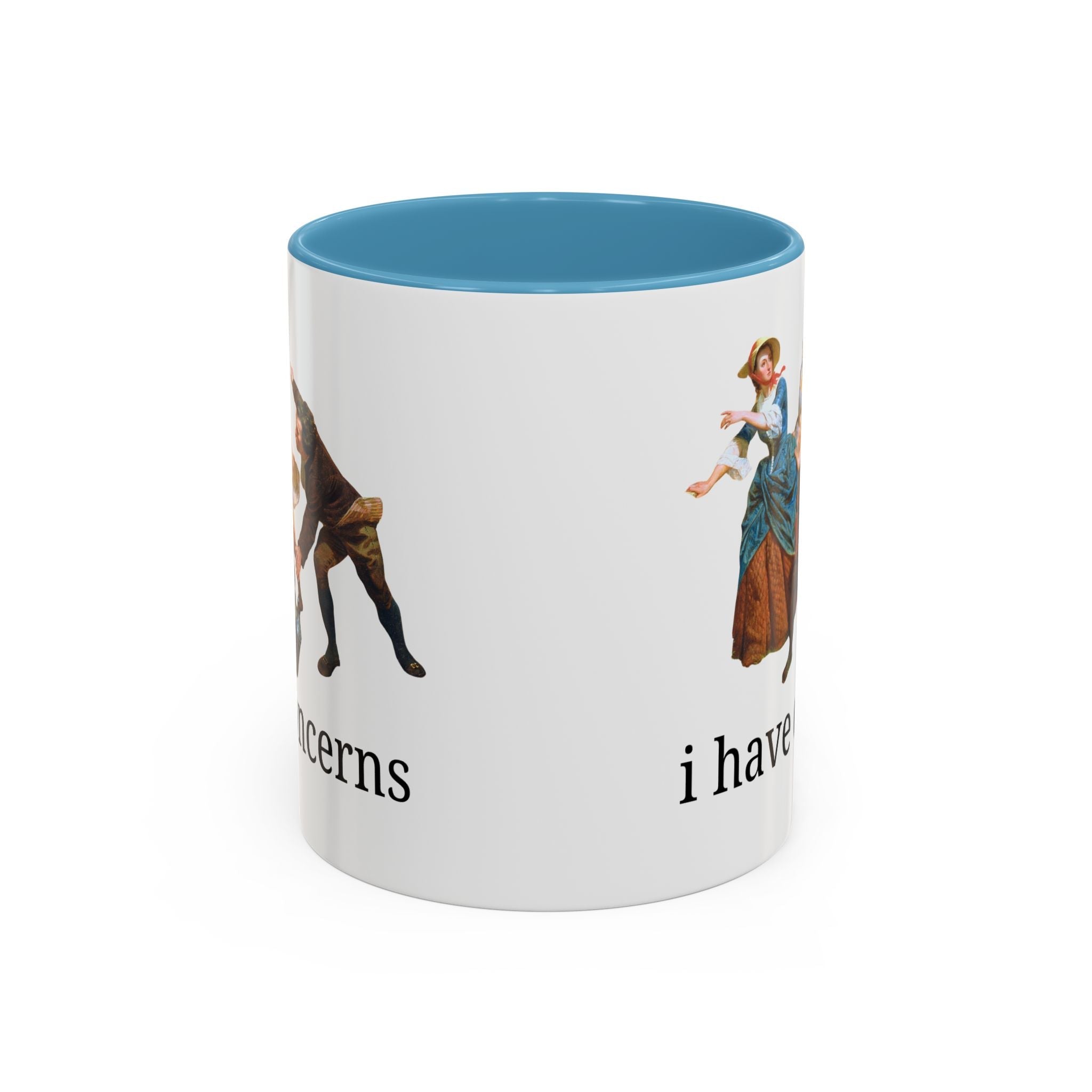 I Have Concerns Art History Coffee Mug: Mrs. Schuyler Burning Her Wheat Fields - Opal and June