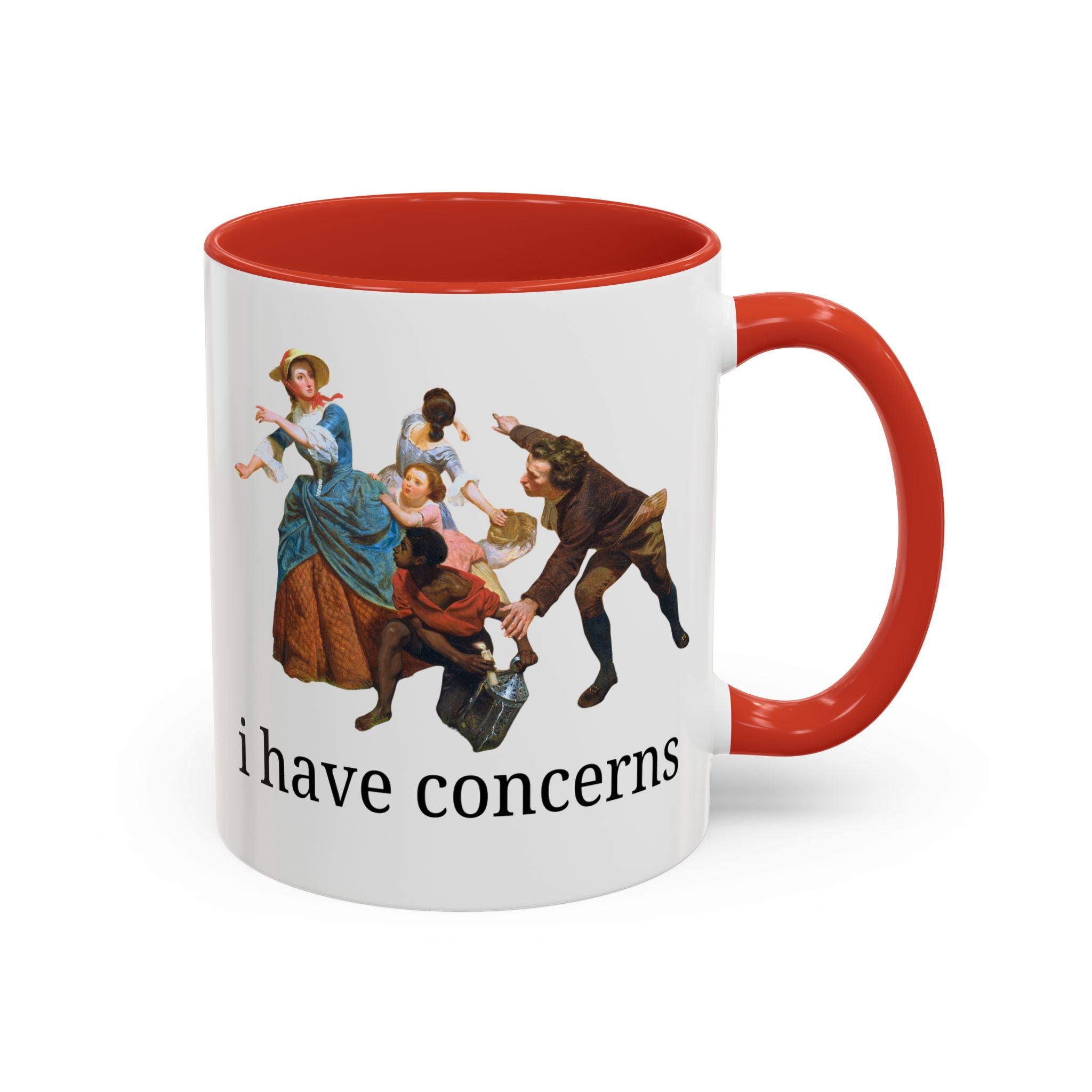 I Have Concerns Art History Coffee Mug: Mrs. Schuyler Burning Her Wheat Fields - Opal and June
