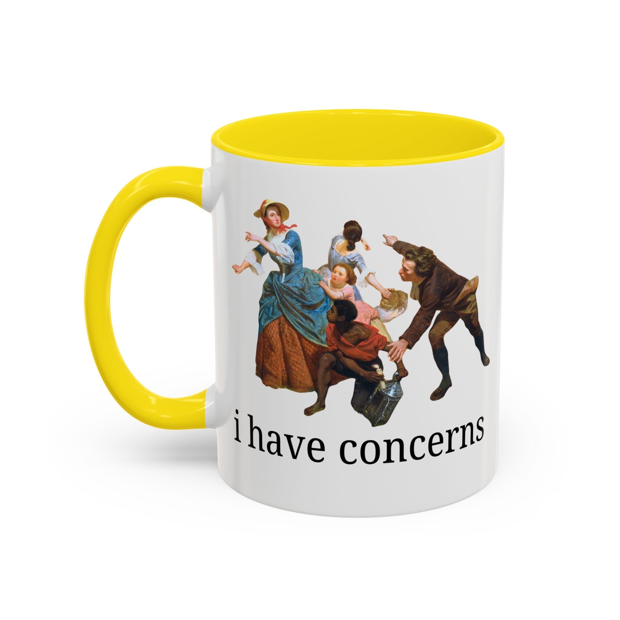 I Have Concerns Art History Coffee Mug: Mrs. Schuyler Burning Her Wheat Fields - Opal and June