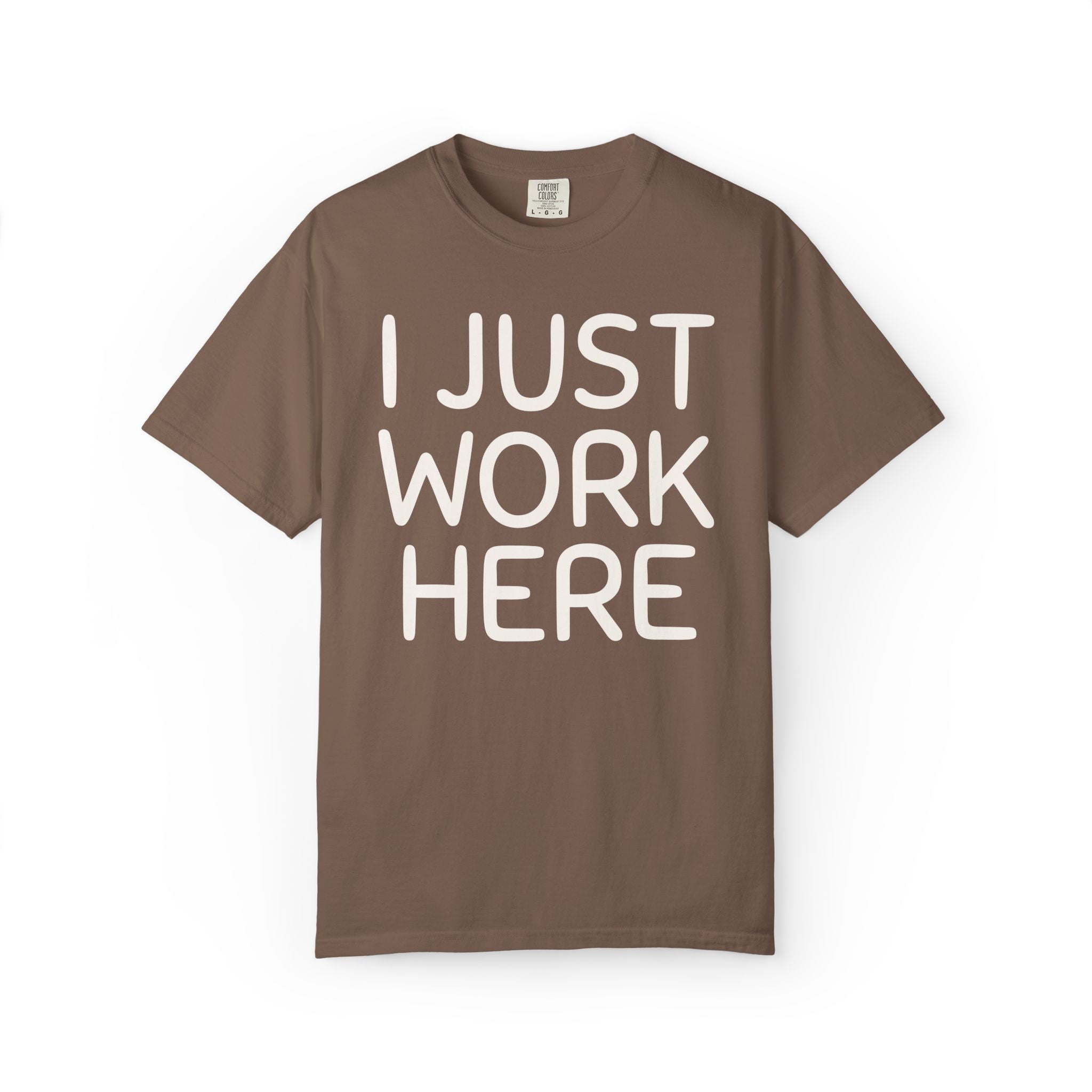 I Just Work Here Booth Husband Tee Shirt - Opal and June