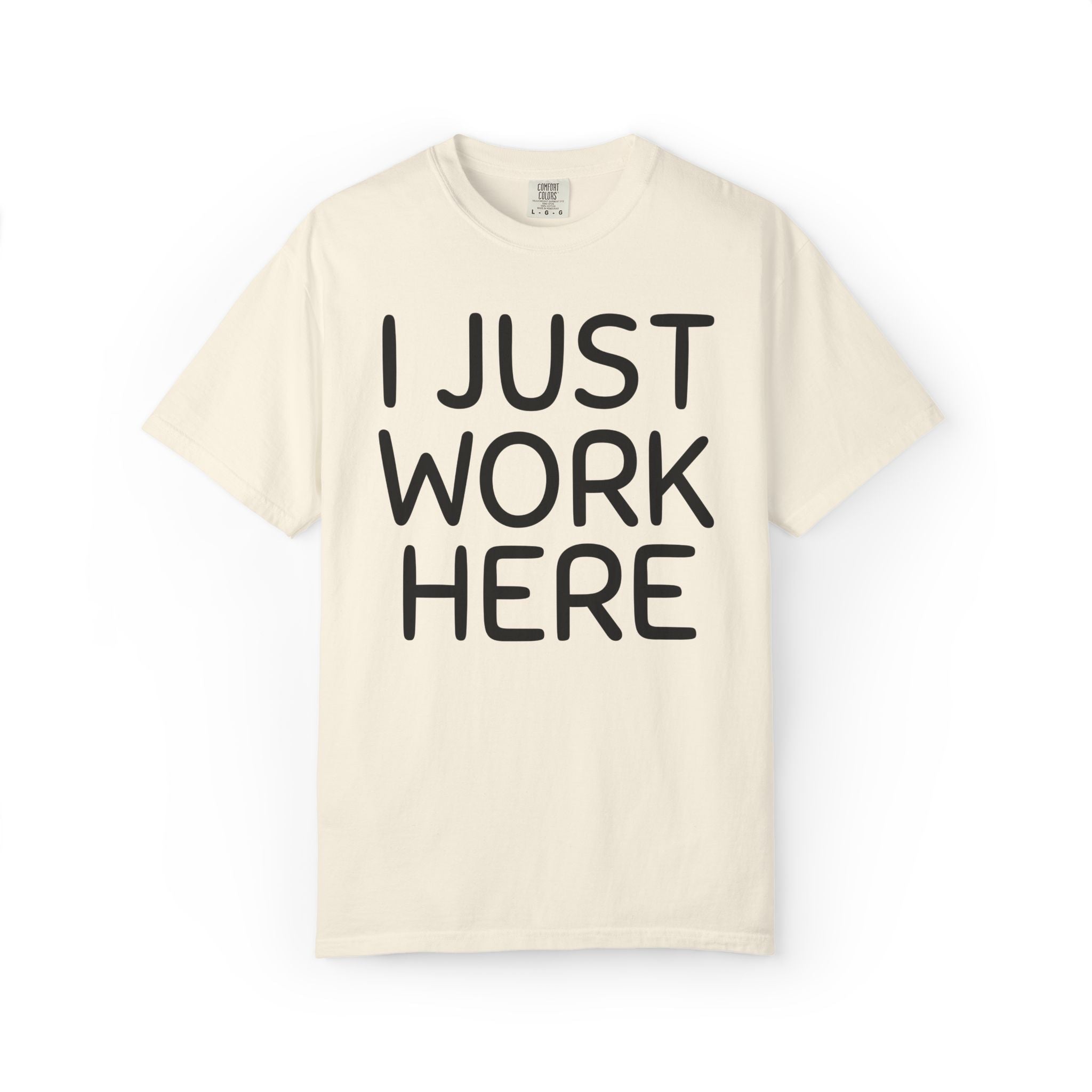I Just Work Here Booth Husband Tee Shirt - Opal and June