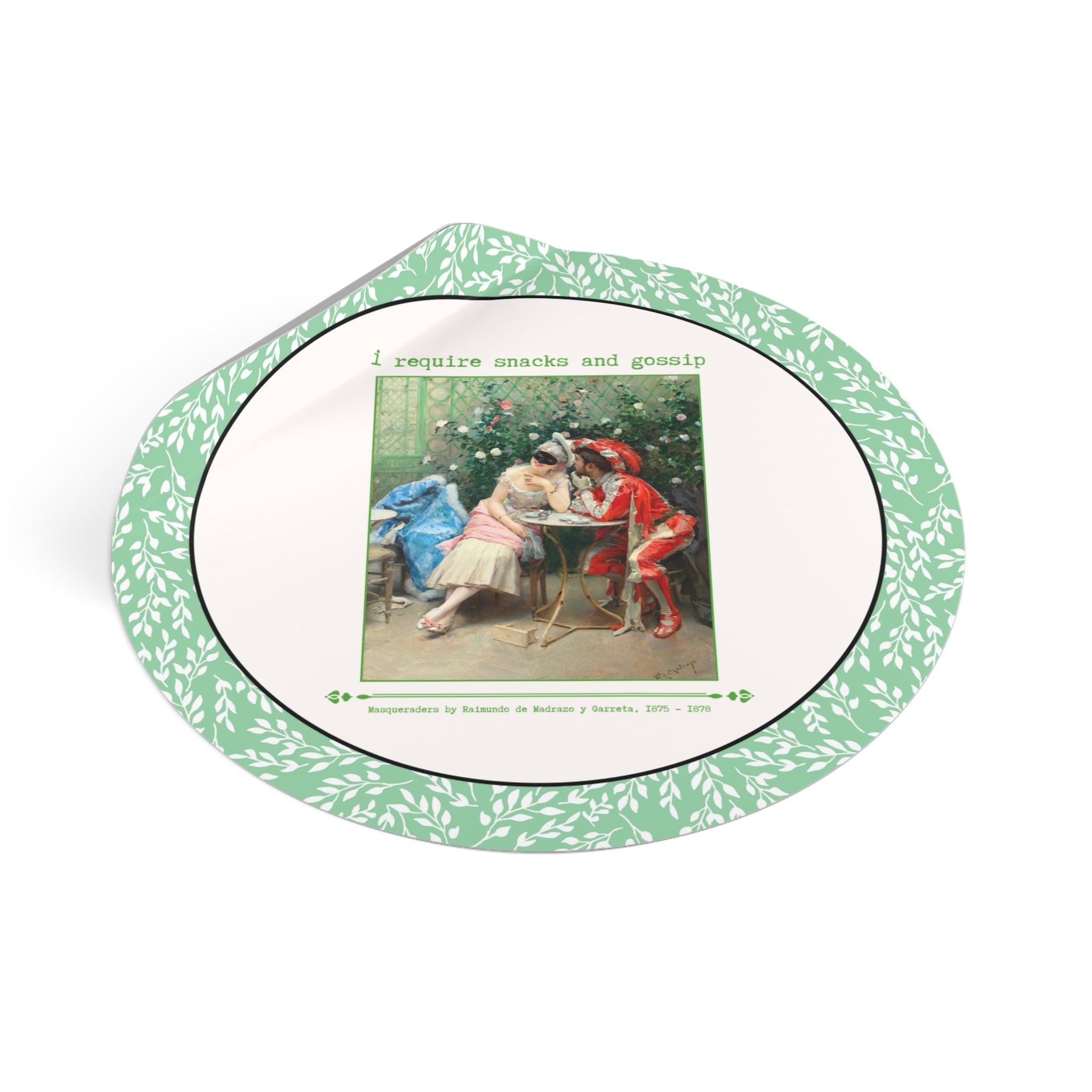 I Require Snacks and Gossip Sticker - Opal and June