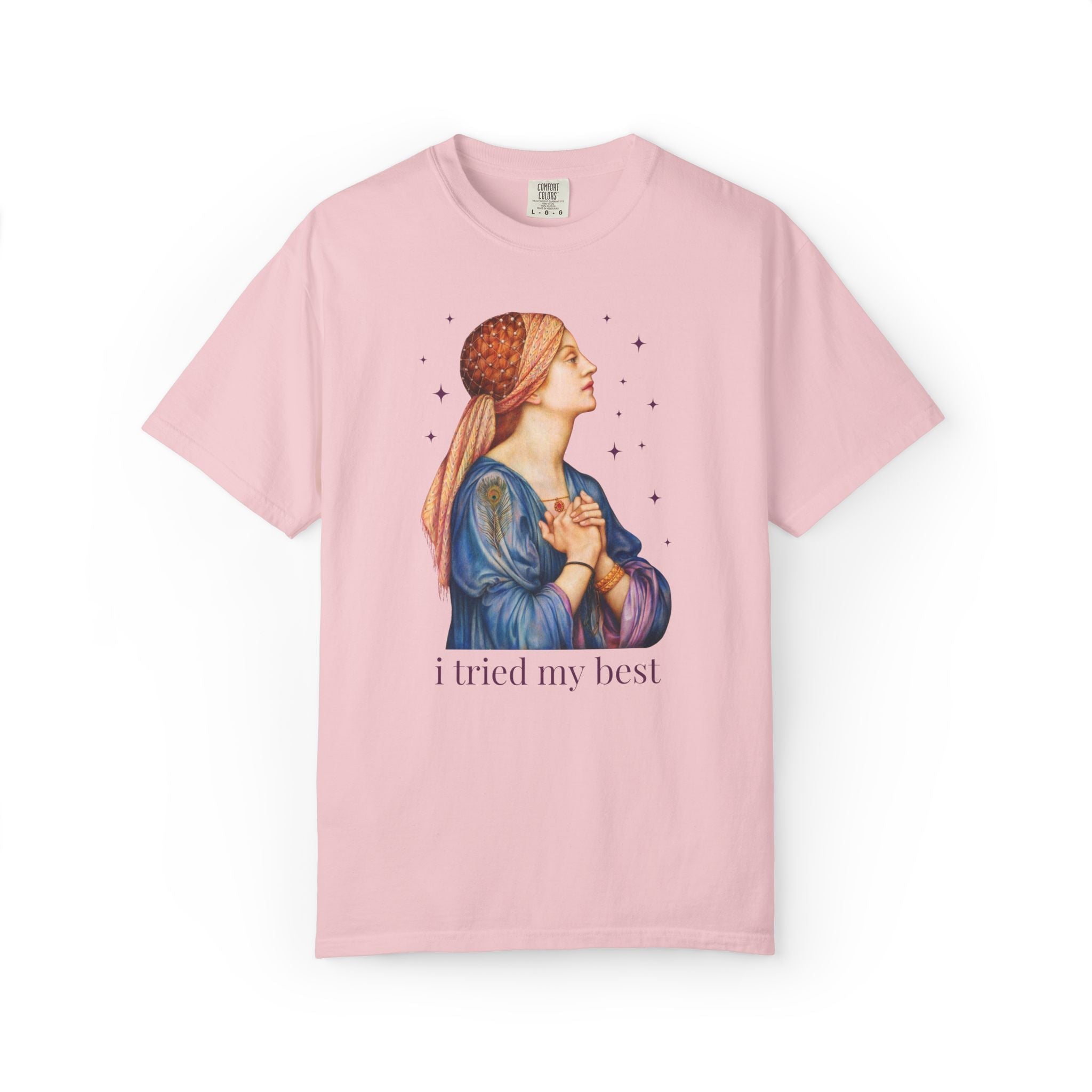 I Tried My Best: Funny Art History T-Shirt for Art Historian or Museum Lover, Funny New Mama or College Student Famous Painting Tee - Opal and June