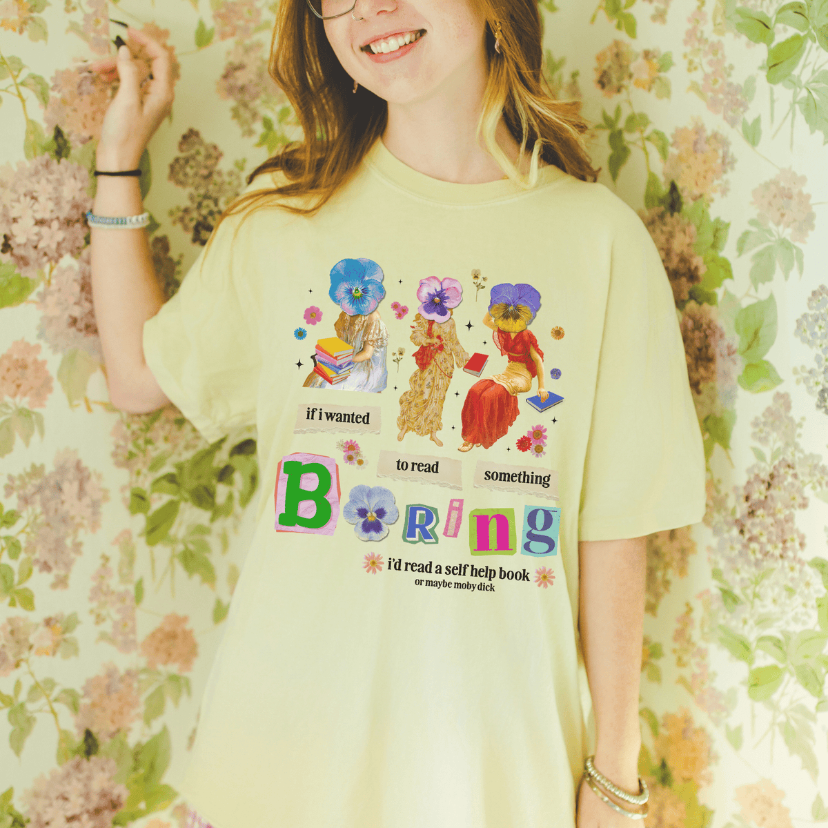 If I Wanted to Read Something Boring Whimsy Tee - Opal and June