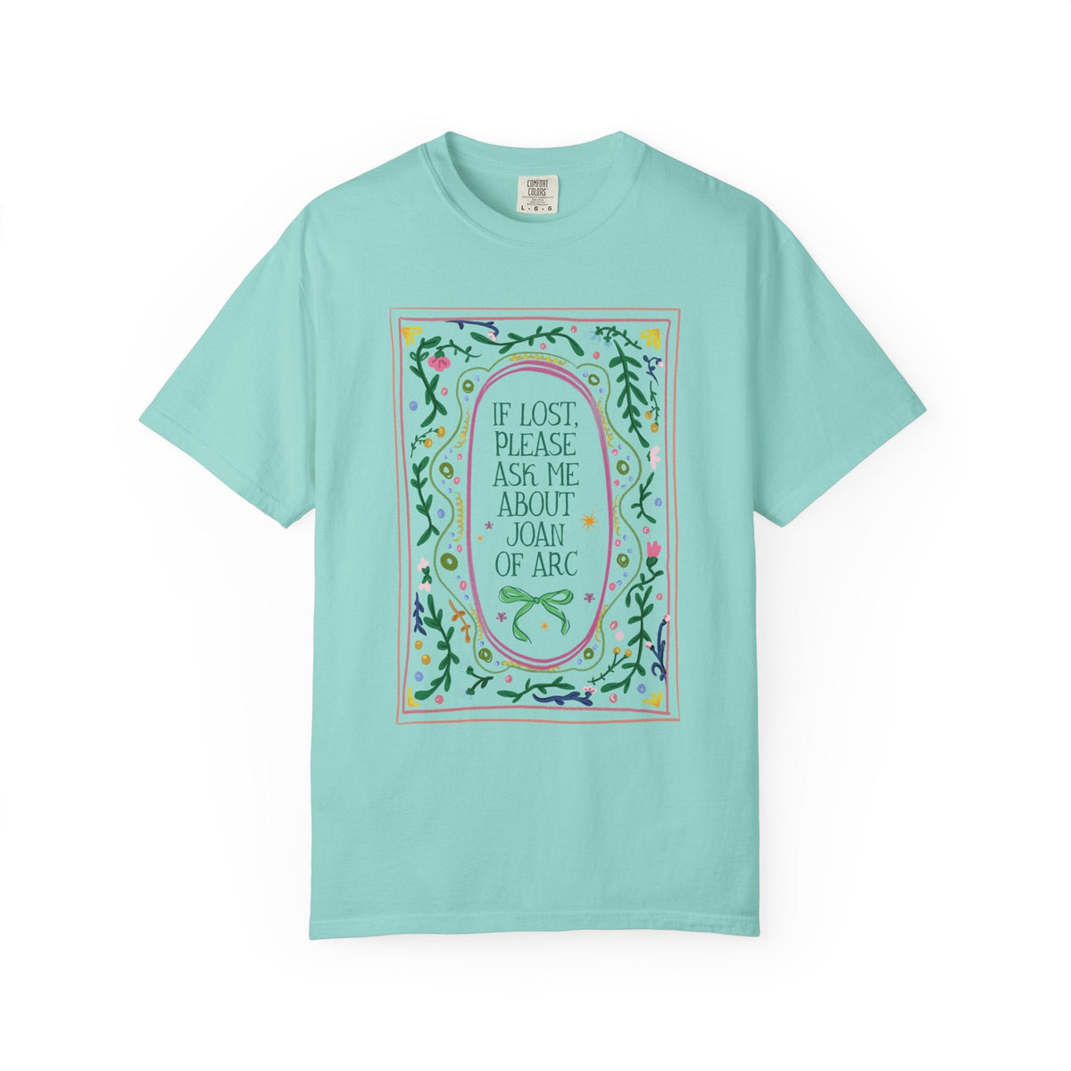 If Lost Please Ask Me About Joan of Arc Tee Shirt: Women's French History Buff T-Shirt, 100 Years War European History Teacher Tee - Opal and June