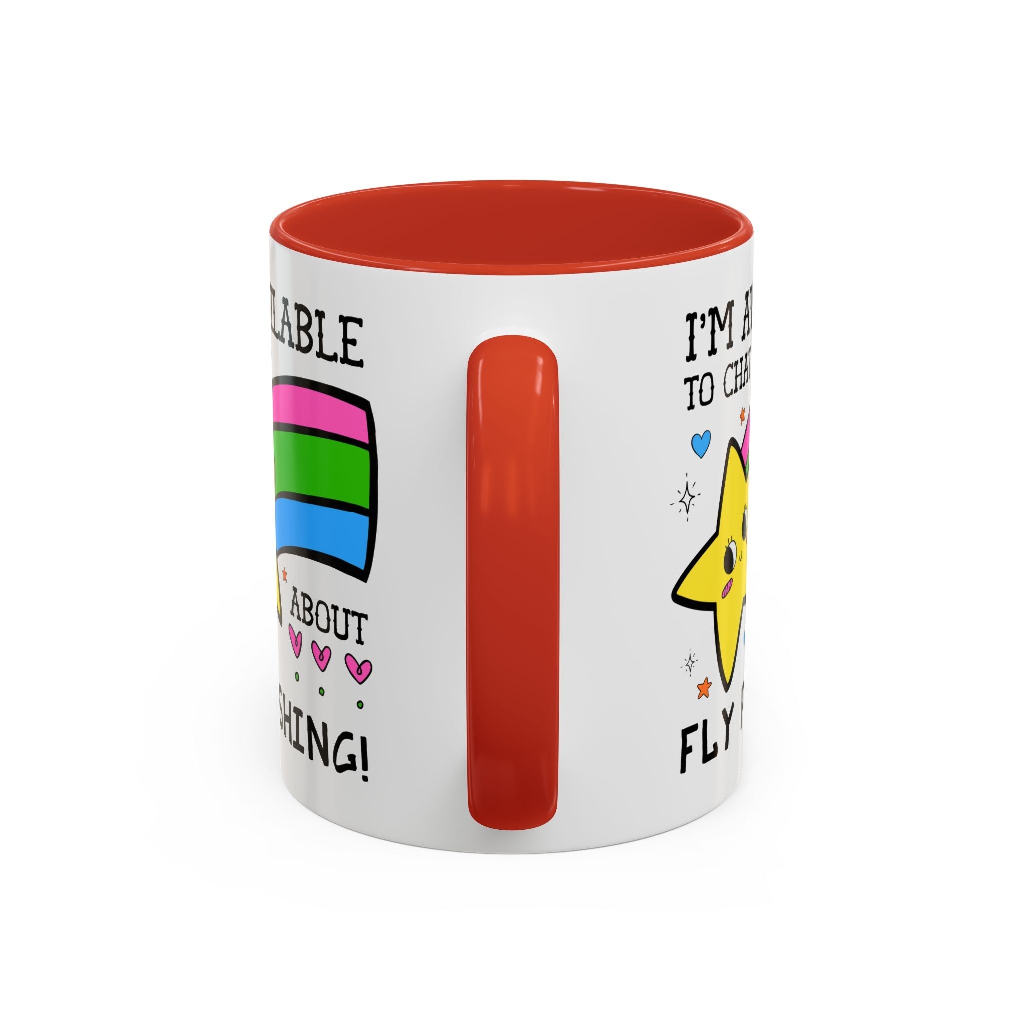 I'm Available to Chat About Fly Fishing Coffee Mug: Funny Fishing Lover Gift for Dad or Brother Who Loves Fly Fishing - Opal and June