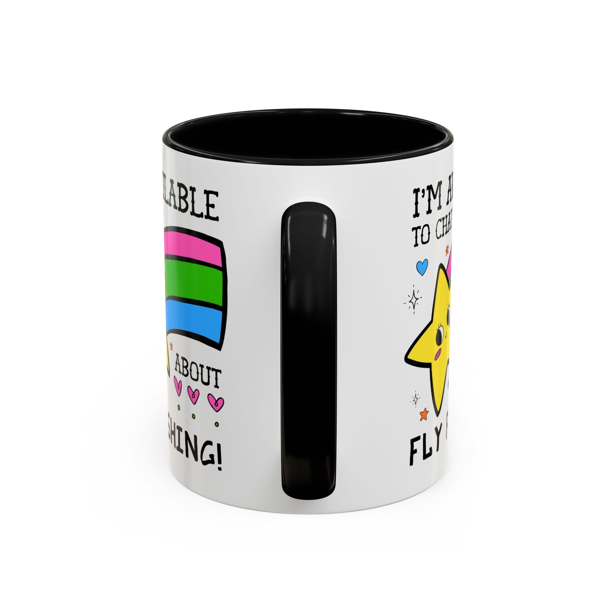 I'm Available to Chat About Fly Fishing Coffee Mug: Funny Fishing Lover Gift for Dad or Brother Who Loves Fly Fishing - Opal and June