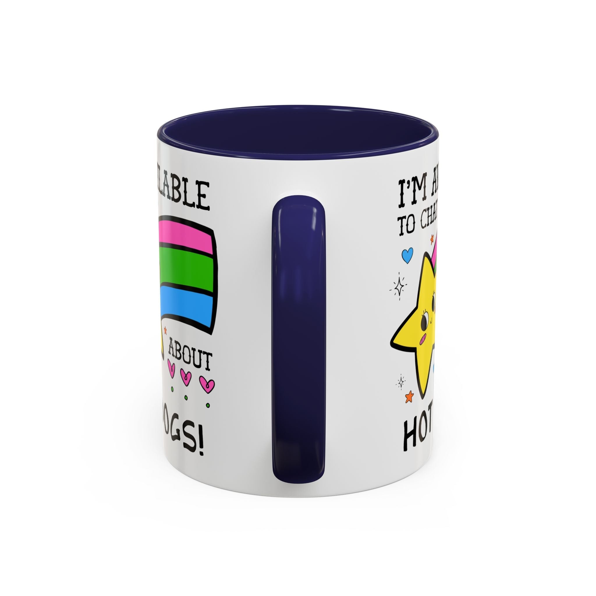 I'm Available to Chat About Hot Dogs Coffee Mug: Funny Saying Hot Dog Lover Present for Dad Who Loves Hot Dogs and Grilling - Opal and June