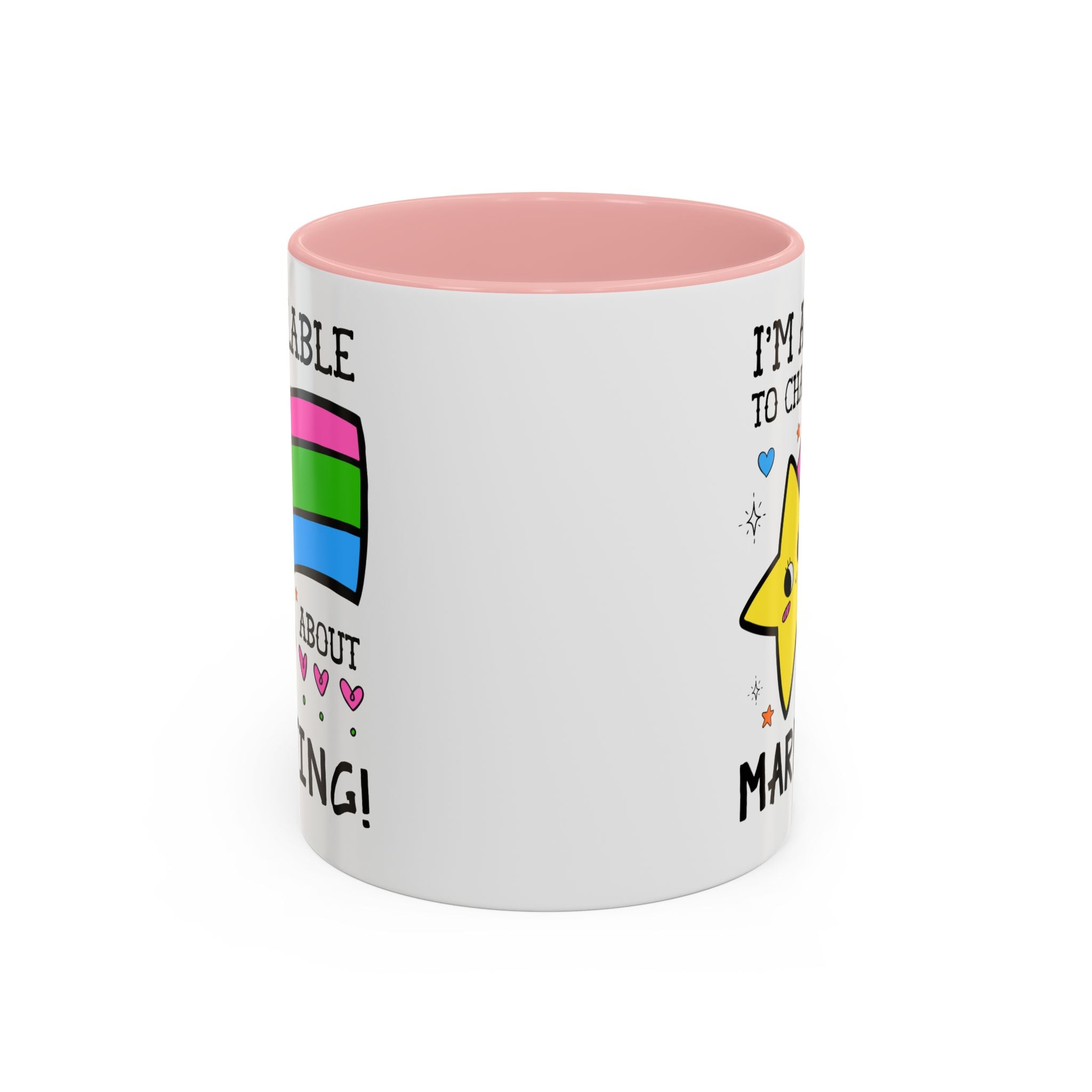 I'm Available to Chat About Marketing Coffee Mug: Cute and Silly Marketing Major Gift for Student Gradating with a Marketing Degree - Opal and June
