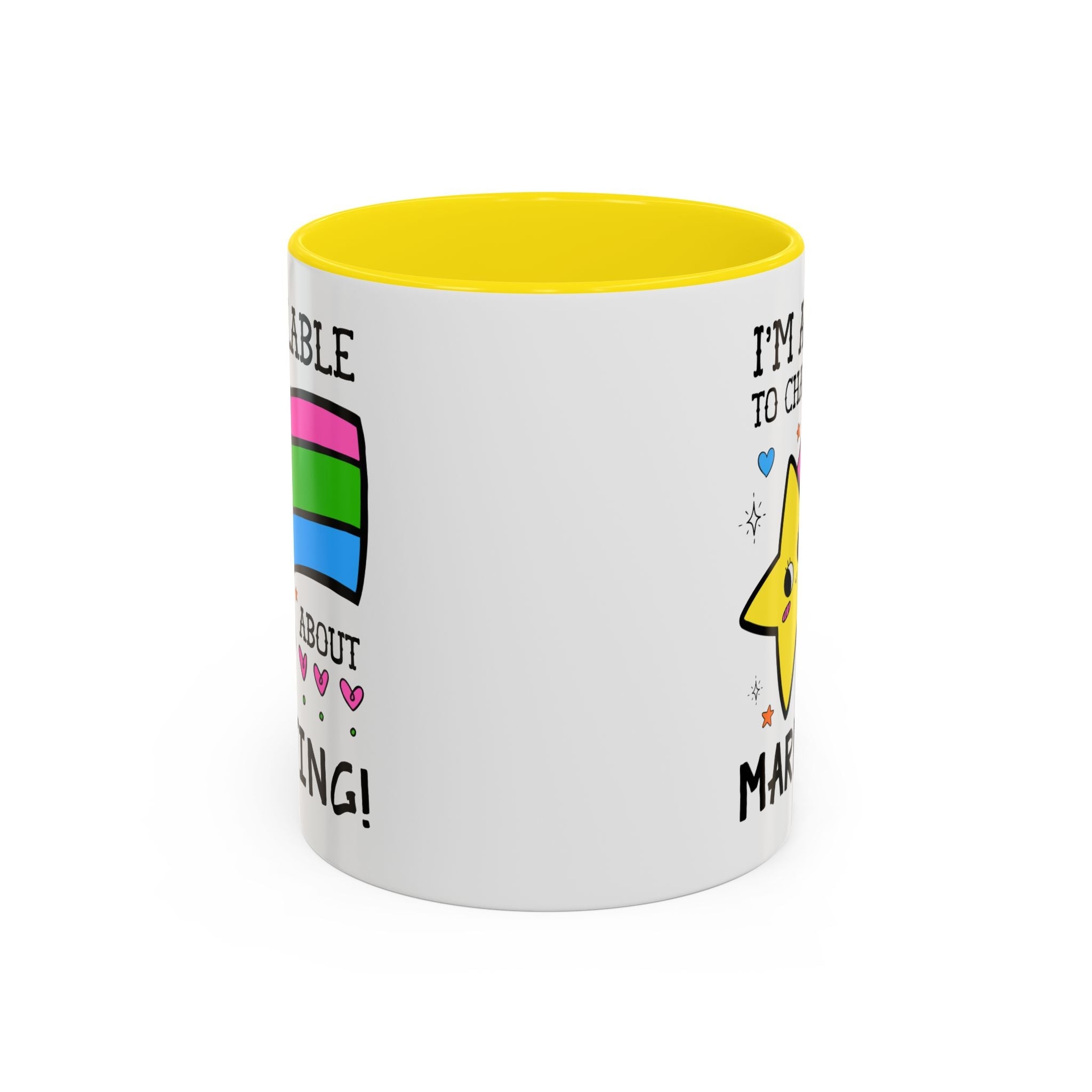 I'm Available to Chat About Marketing Coffee Mug: Cute and Silly Marketing Major Gift for Student Gradating with a Marketing Degree - Opal and June