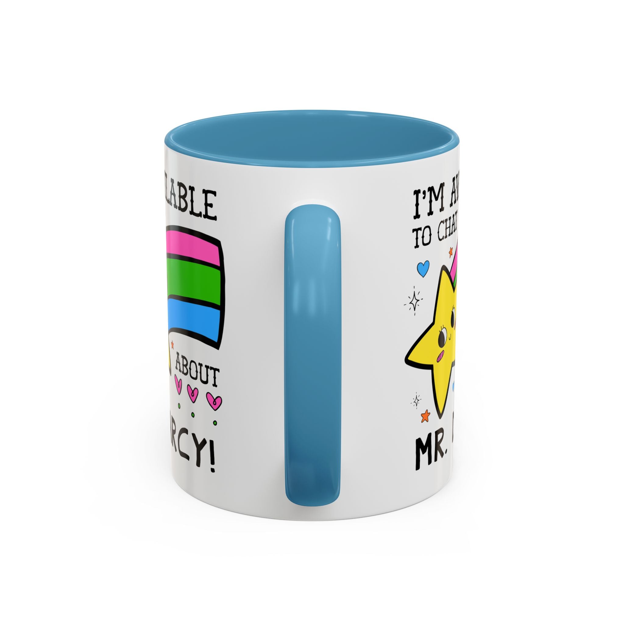 I'm Available to Chat About Mr. Darcy Coffee Mug: Funny Saying Romance Reader Gift for Jane Austen Bookworm - Opal and June