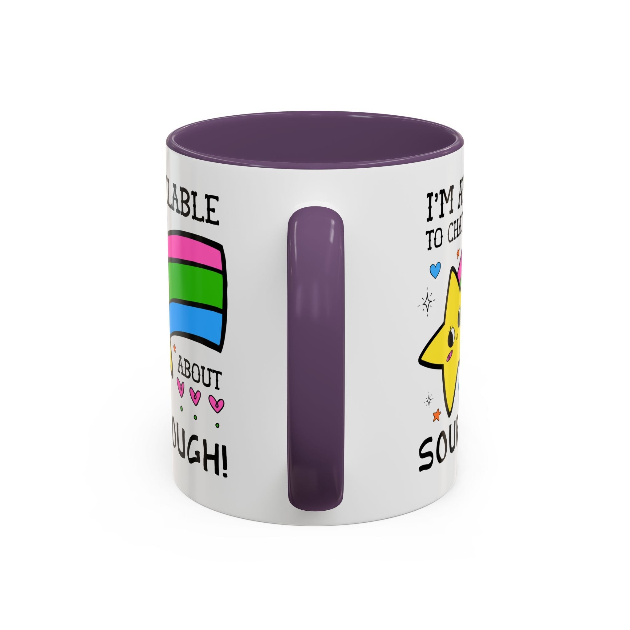 I'm Available to Chat About Sourdough Coffee Mug: Funny Saying 11 Oz Coffee Mug for Friend who Bakes Sourdough Bread - Opal and June