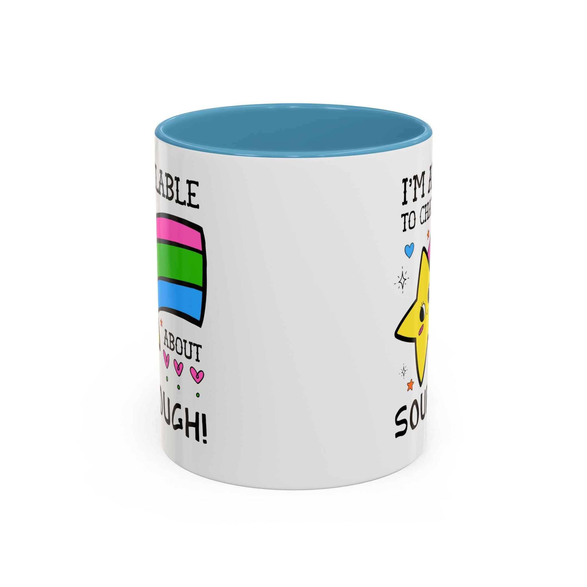 I'm Available to Chat About Sourdough Coffee Mug: Funny Saying 11 Oz Coffee Mug for Friend who Bakes Sourdough Bread - Opal and June