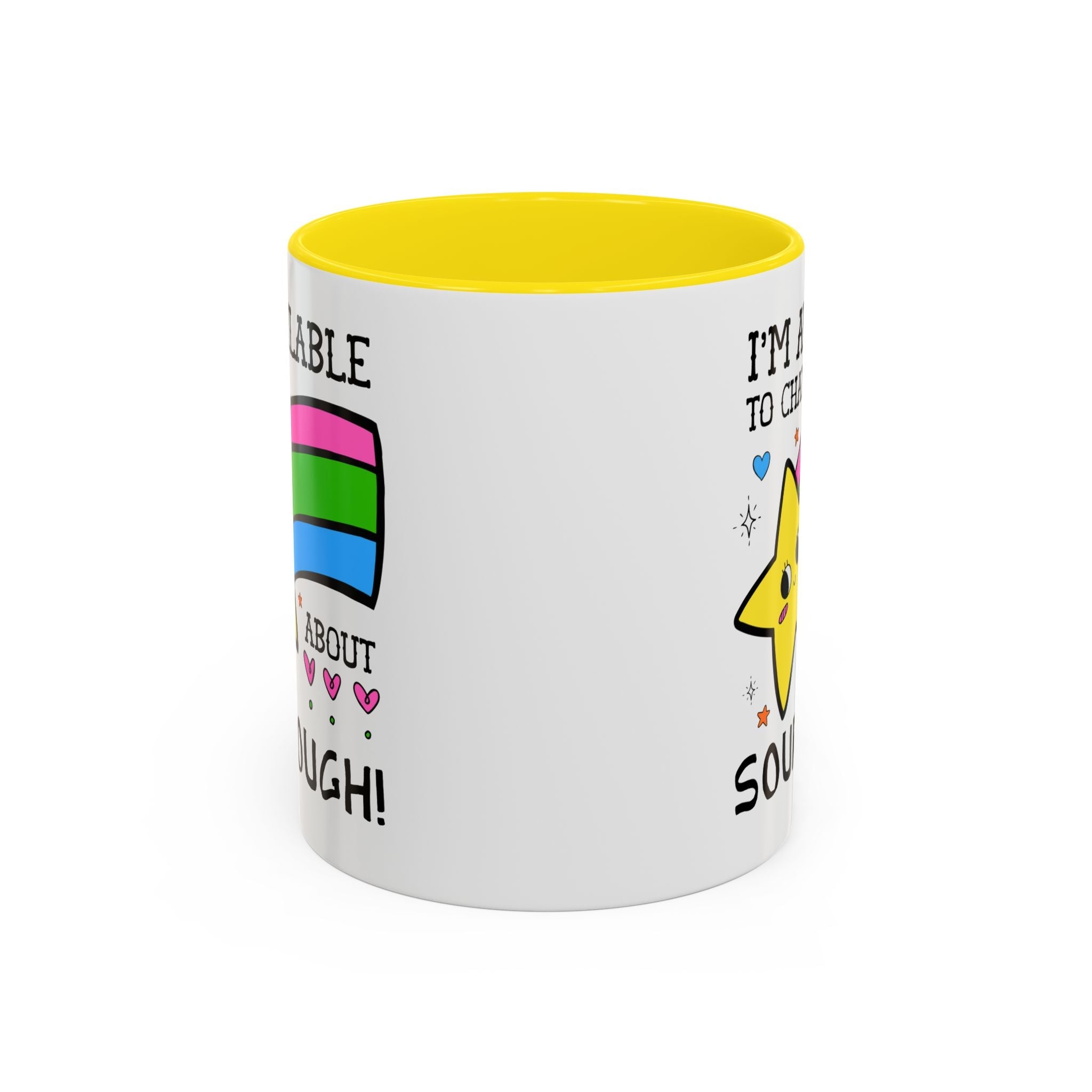 I'm Available to Chat About Sourdough Coffee Mug: Funny Saying 11 Oz Coffee Mug for Friend who Bakes Sourdough Bread - Opal and June