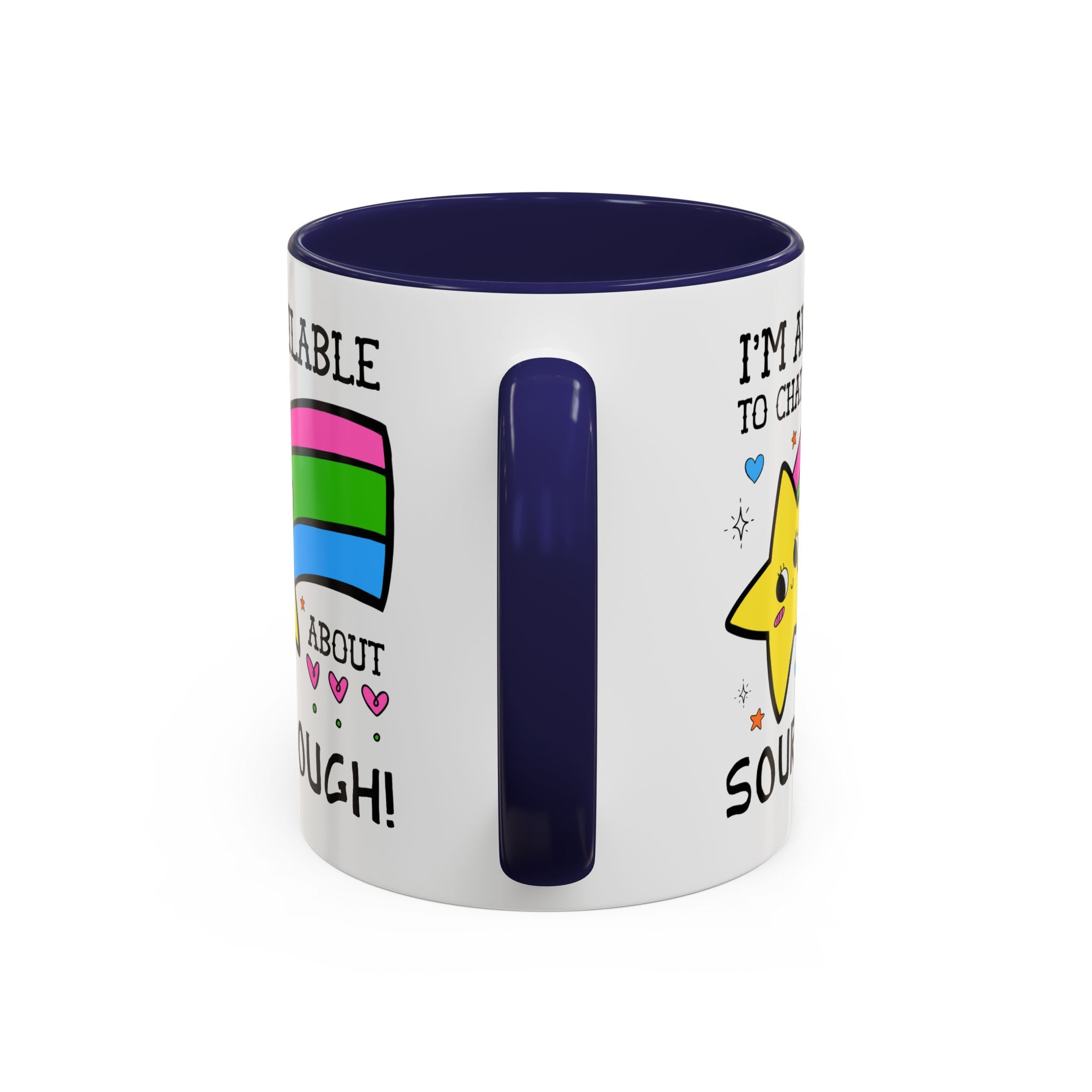 I'm Available to Chat About Sourdough Coffee Mug: Funny Saying 11 Oz Coffee Mug for Friend who Bakes Sourdough Bread - Opal and June