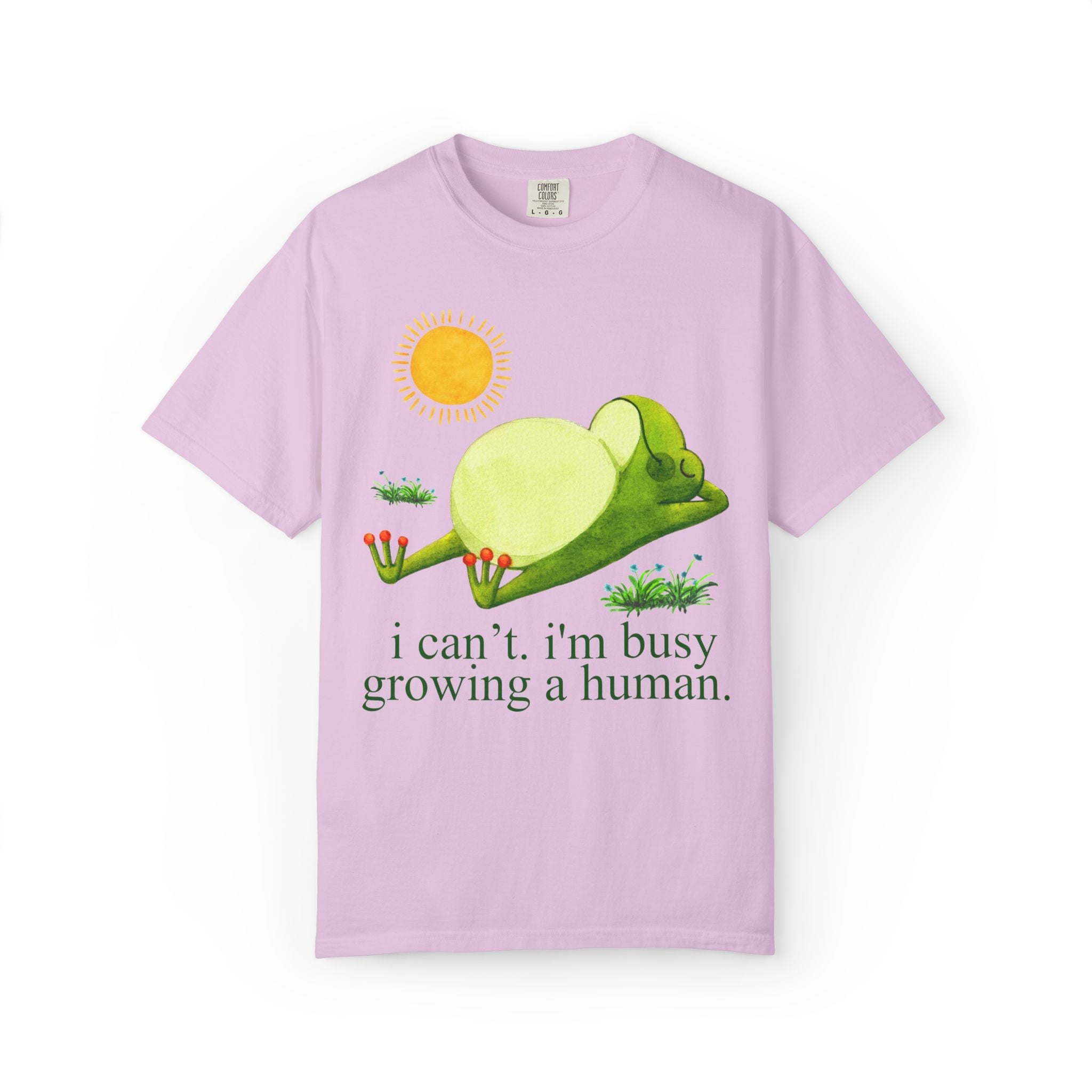 I'm Busy Growing a Human Tee - Opal and June