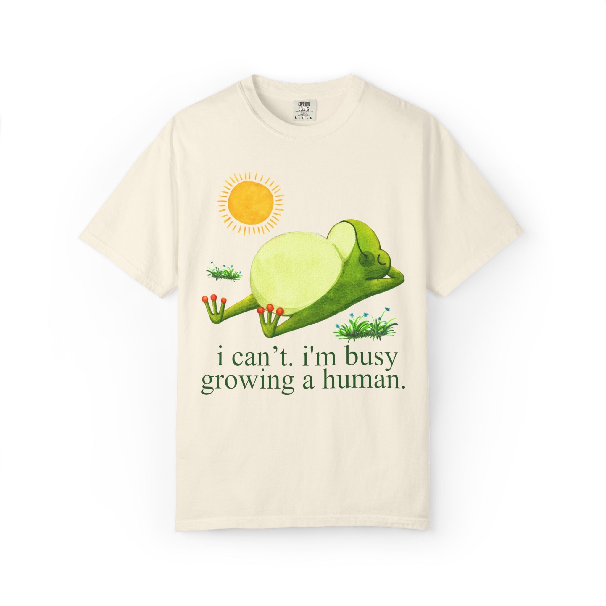 I'm Busy Growing a Human Tee - Opal and June