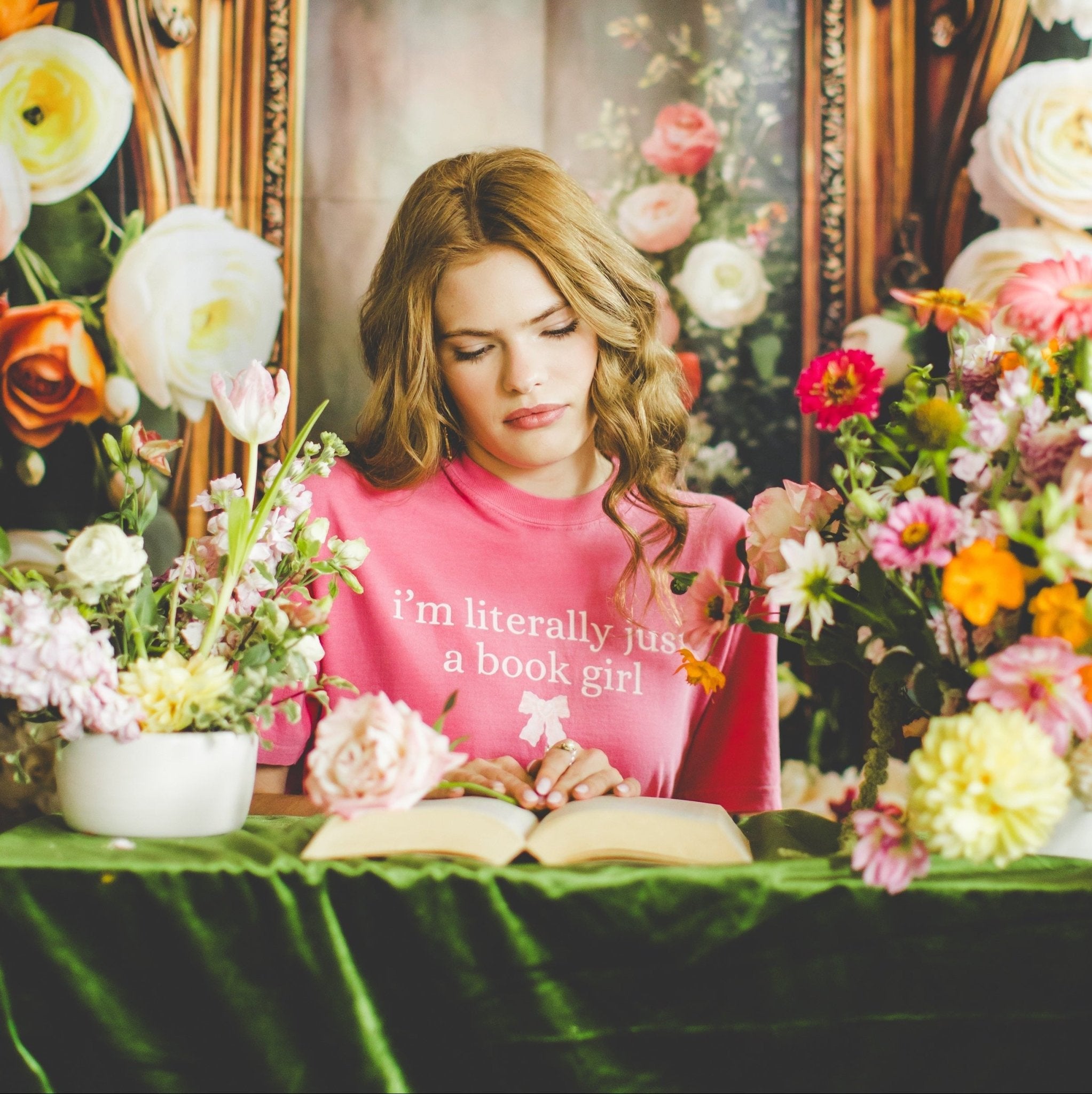 I'm Literally Just A Book Girl Tee - Opal and June