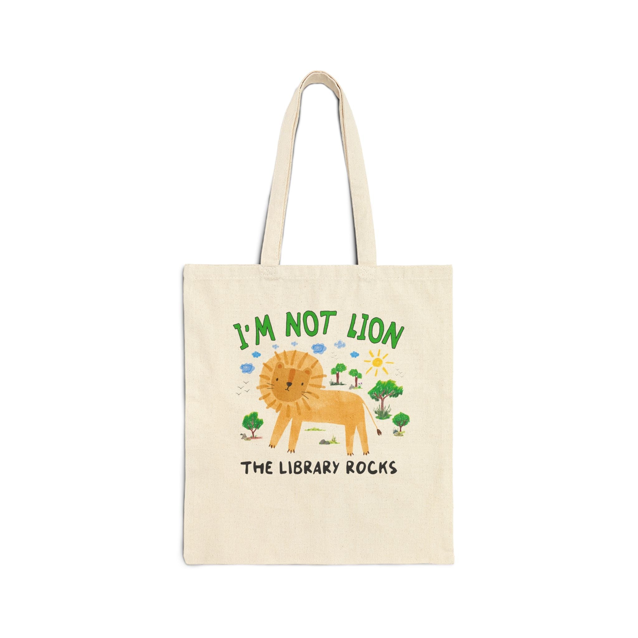 I'm Not Lion Librarian Tote Bag - Opal and June