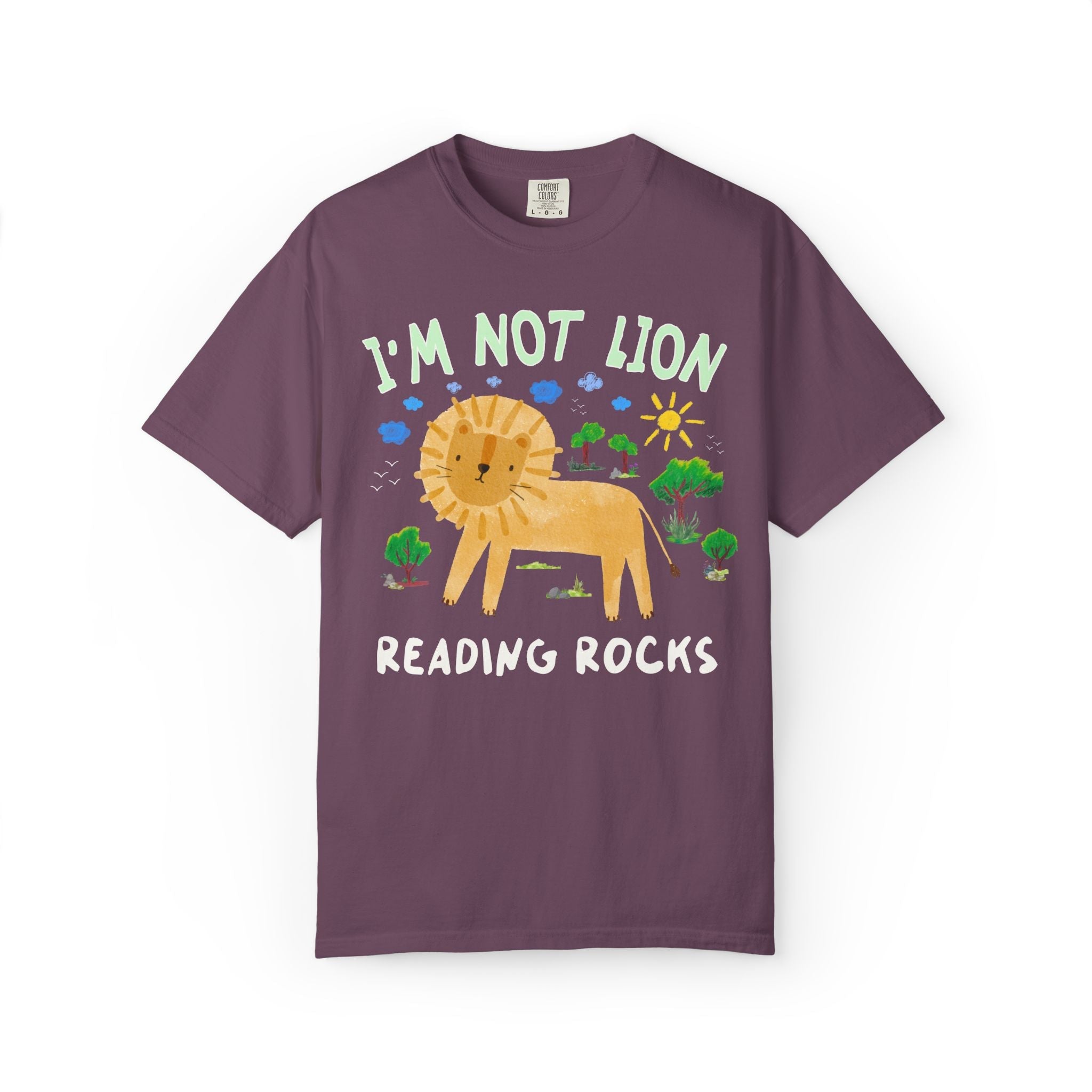 I'm Not Lion Reading Rocks Tee Shirt - Opal and June