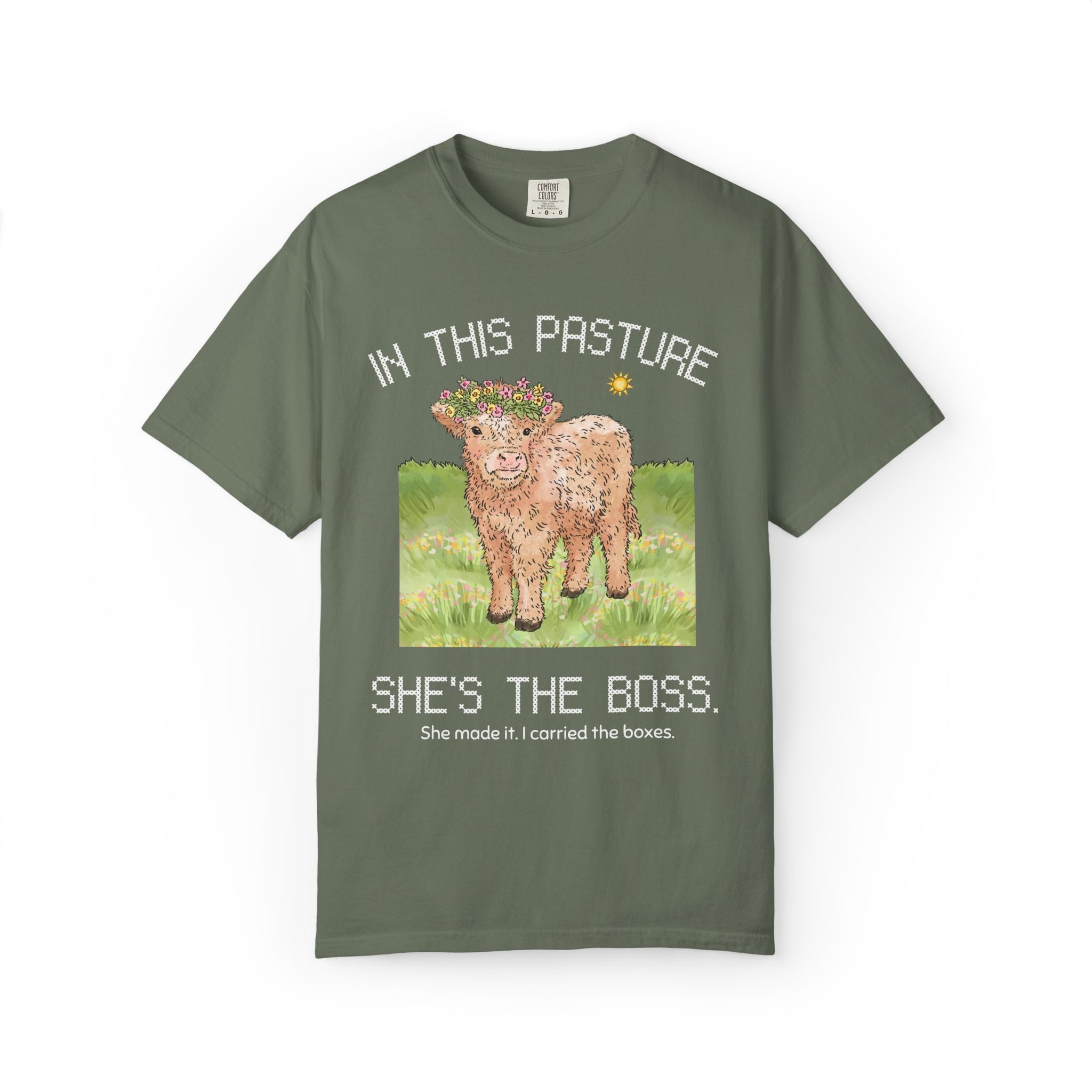 In This Pasture She's The Boss Tee - Opal and June