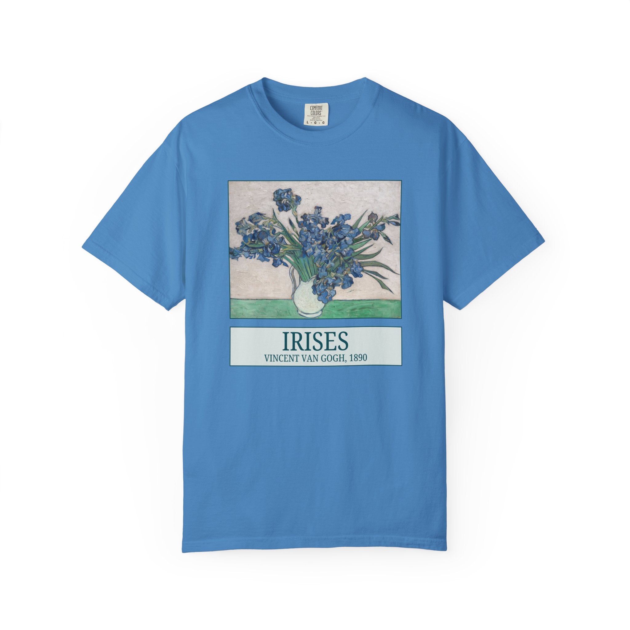 Irises by Vincent Van Gogh Art History Shirt for Artist Who Loves 19th Century Post - Impressionist Art, Floral Cottagecore, Humanities Major - Opal and June