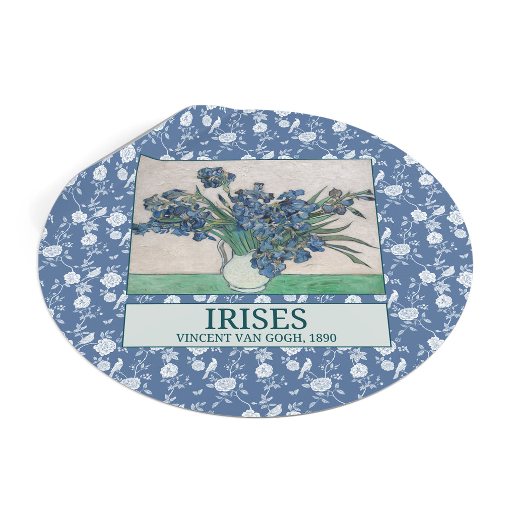 Irises by Vincent Van Gogh Art History Sticker, Artist Who Loves 19th Century Post - Impressionist Art, Floral Cottagecore, Humanities Major - Opal and June