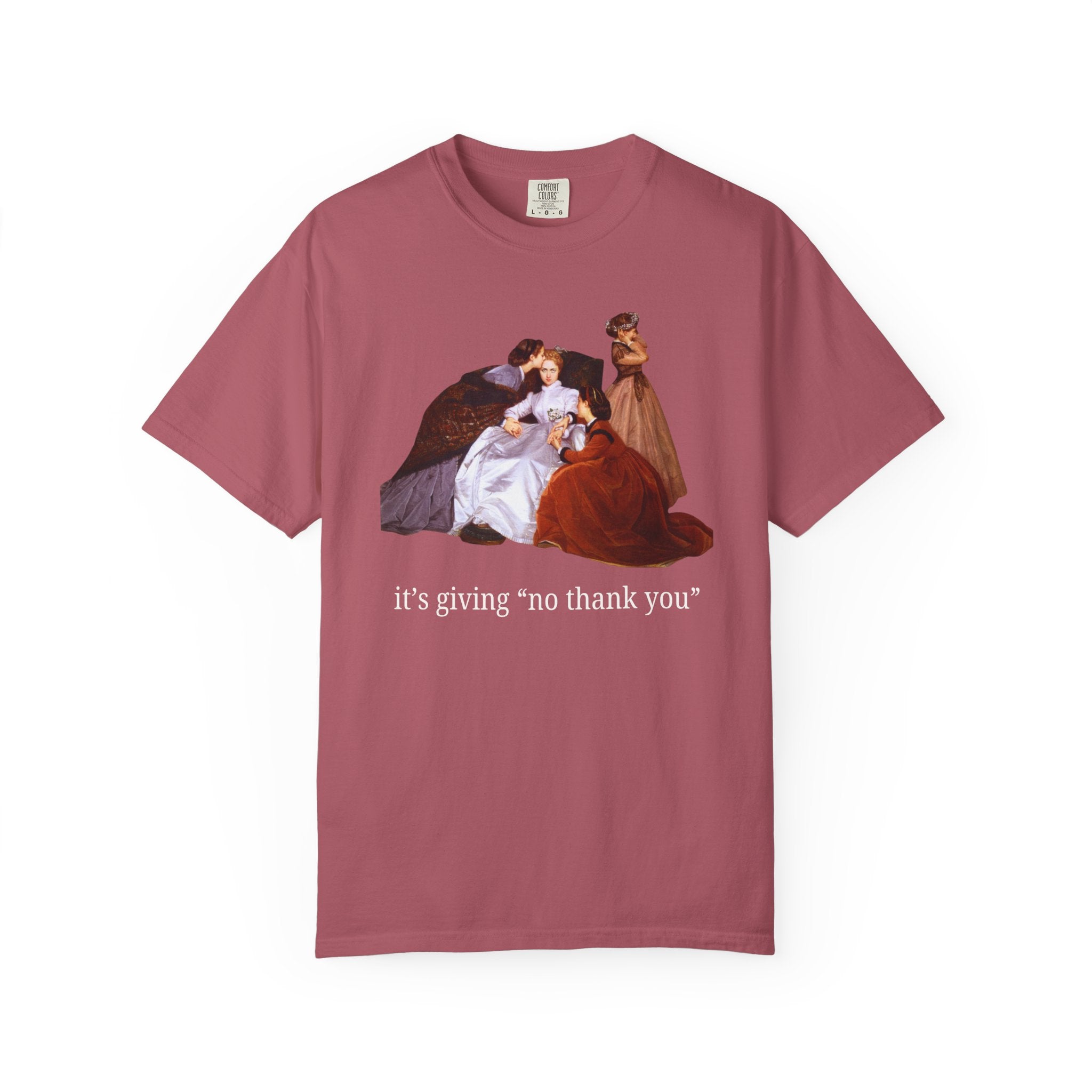 It's Giving "No Thank You": Silly Art History T-Shirt, The Reluctant Bride by Auguste Toulmouche, Funny Sarcastic Introvert Birthday Gift - Opal and June