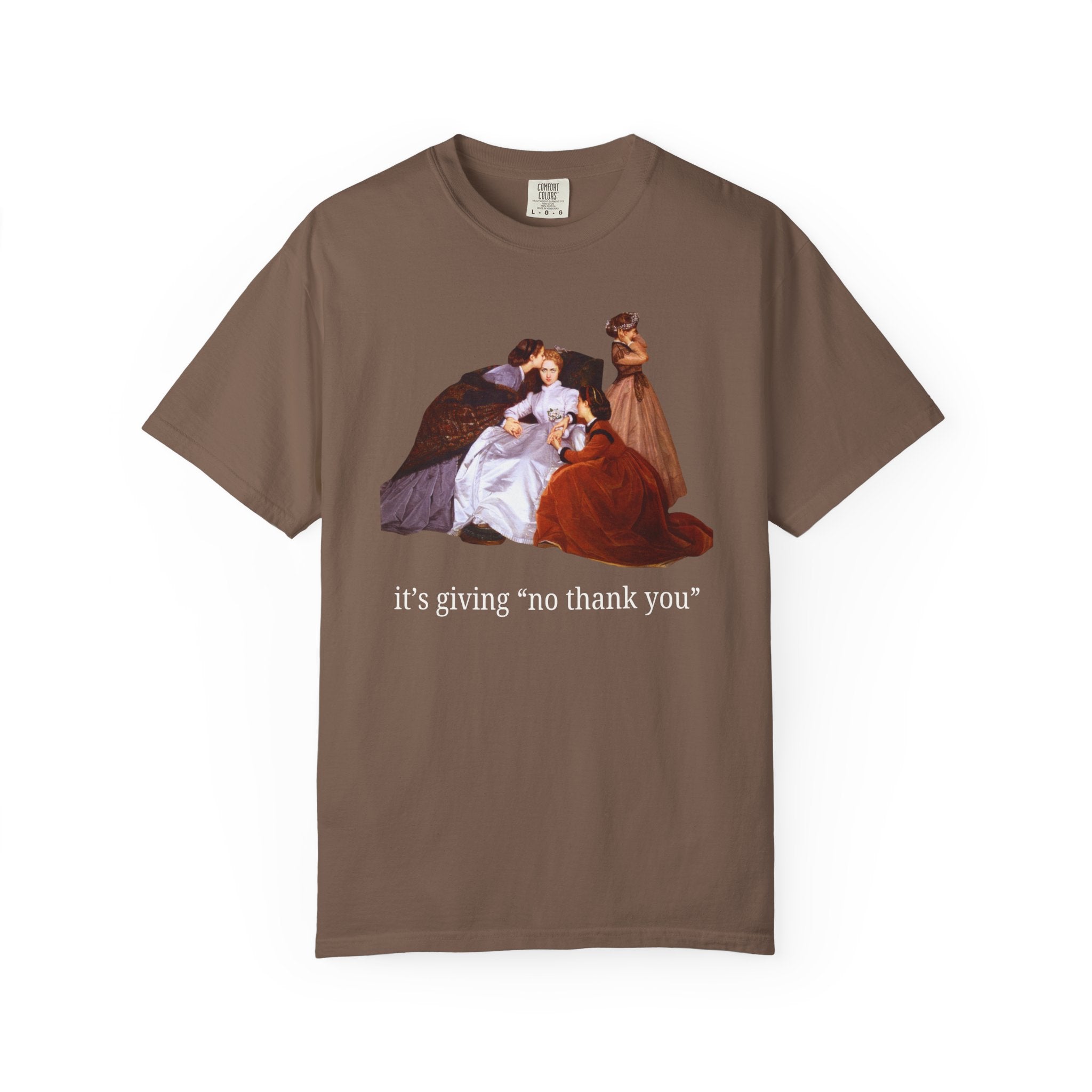 It's Giving "No Thank You": Silly Art History T-Shirt, The Reluctant Bride by Auguste Toulmouche, Funny Sarcastic Introvert Birthday Gift - Opal and June