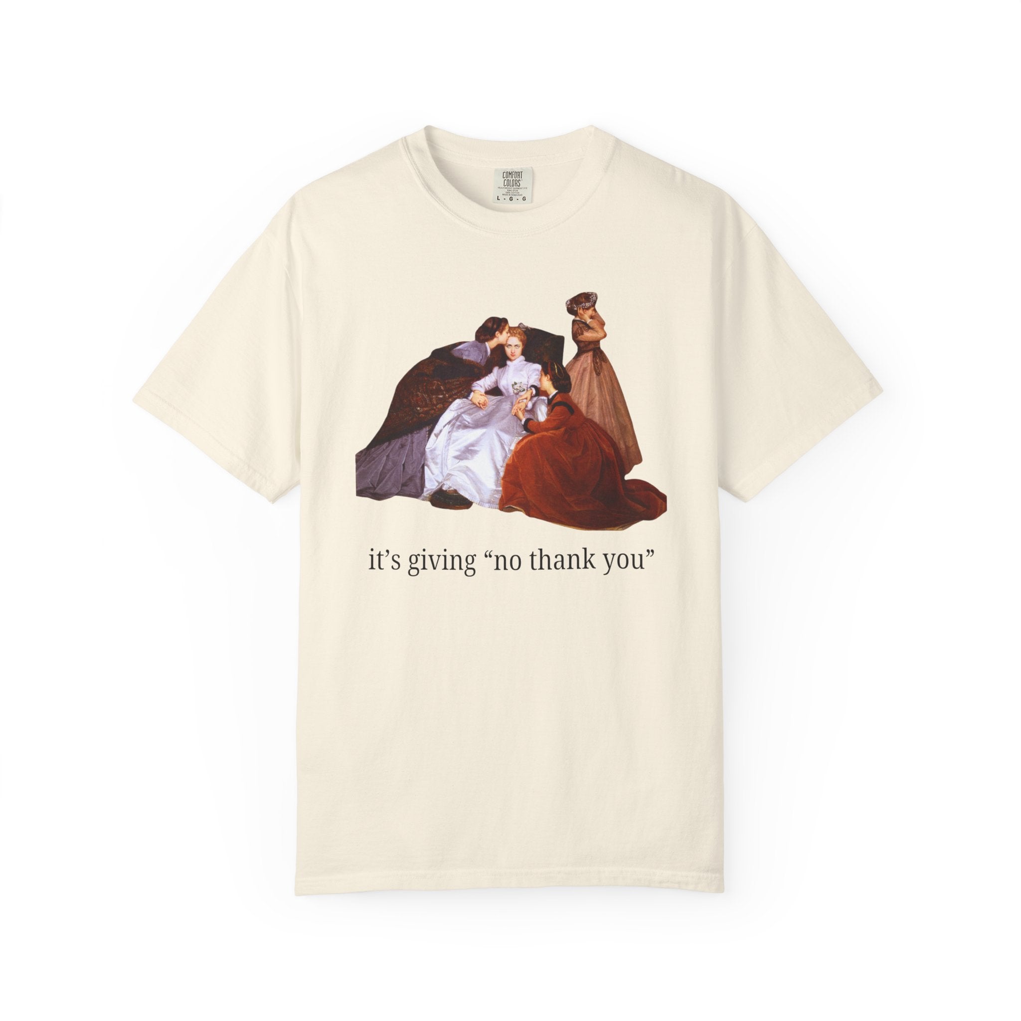 It's Giving "No Thank You": Silly Art History T-Shirt, The Reluctant Bride by Auguste Toulmouche, Funny Sarcastic Introvert Birthday Gift - Opal and June