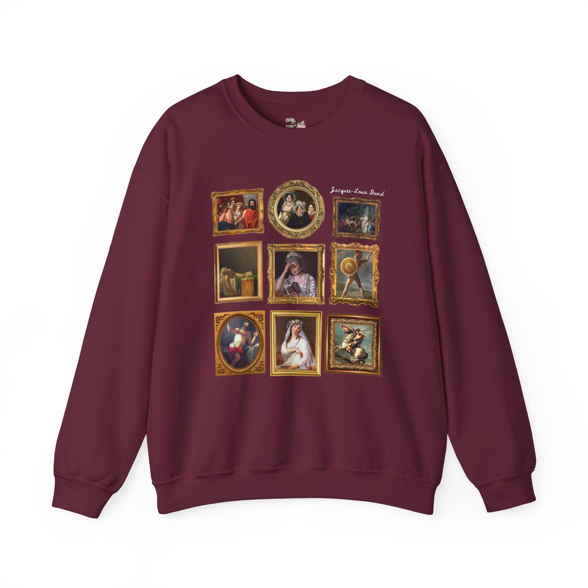 Jacques - Louis David French Art History Sweatshirt, Famous Paintings of 18th Century French History, Humanites Major Gift, Napoleon Bonaparte - Opal and June