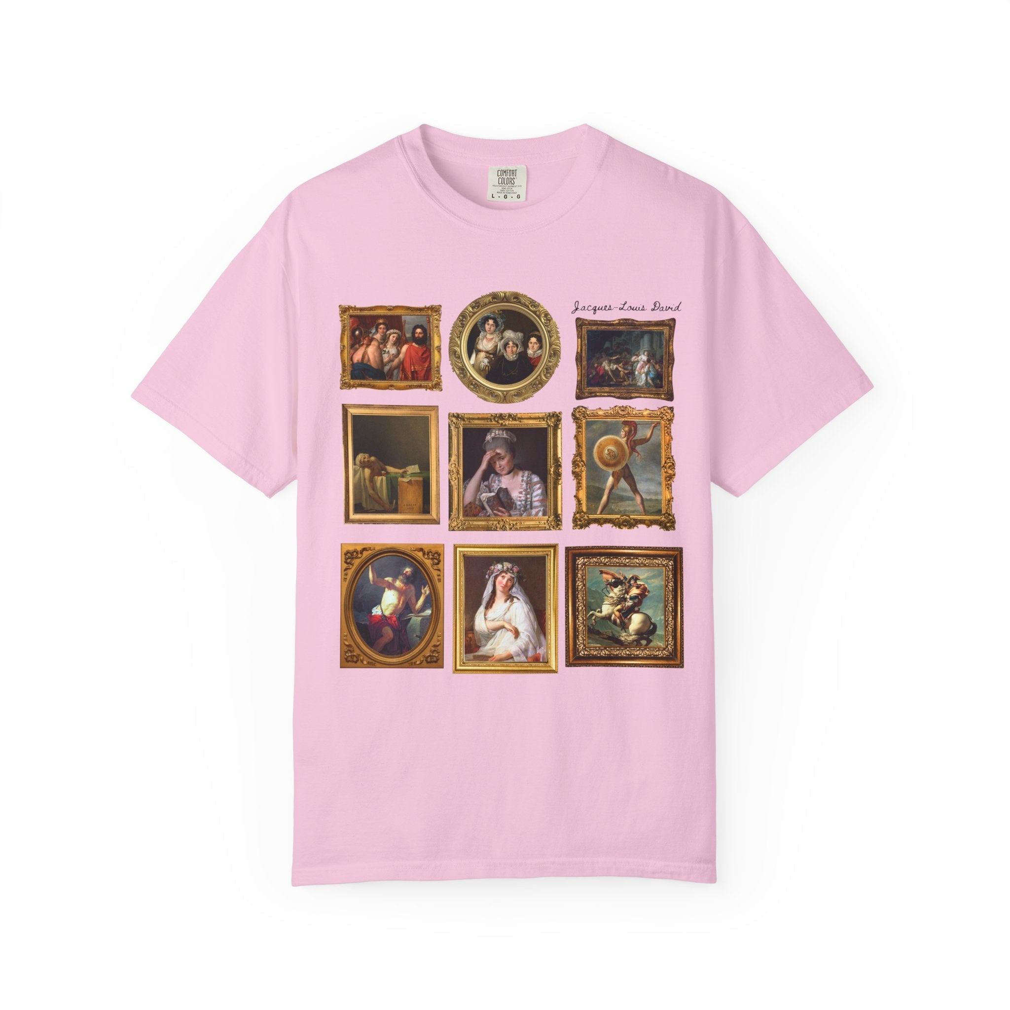 Jacques - Louis David French Art History Tee Shirt, Famous Paintings of 18th Century French History, Humanites Major Gift, Napoleon Bonaparte - Opal and June