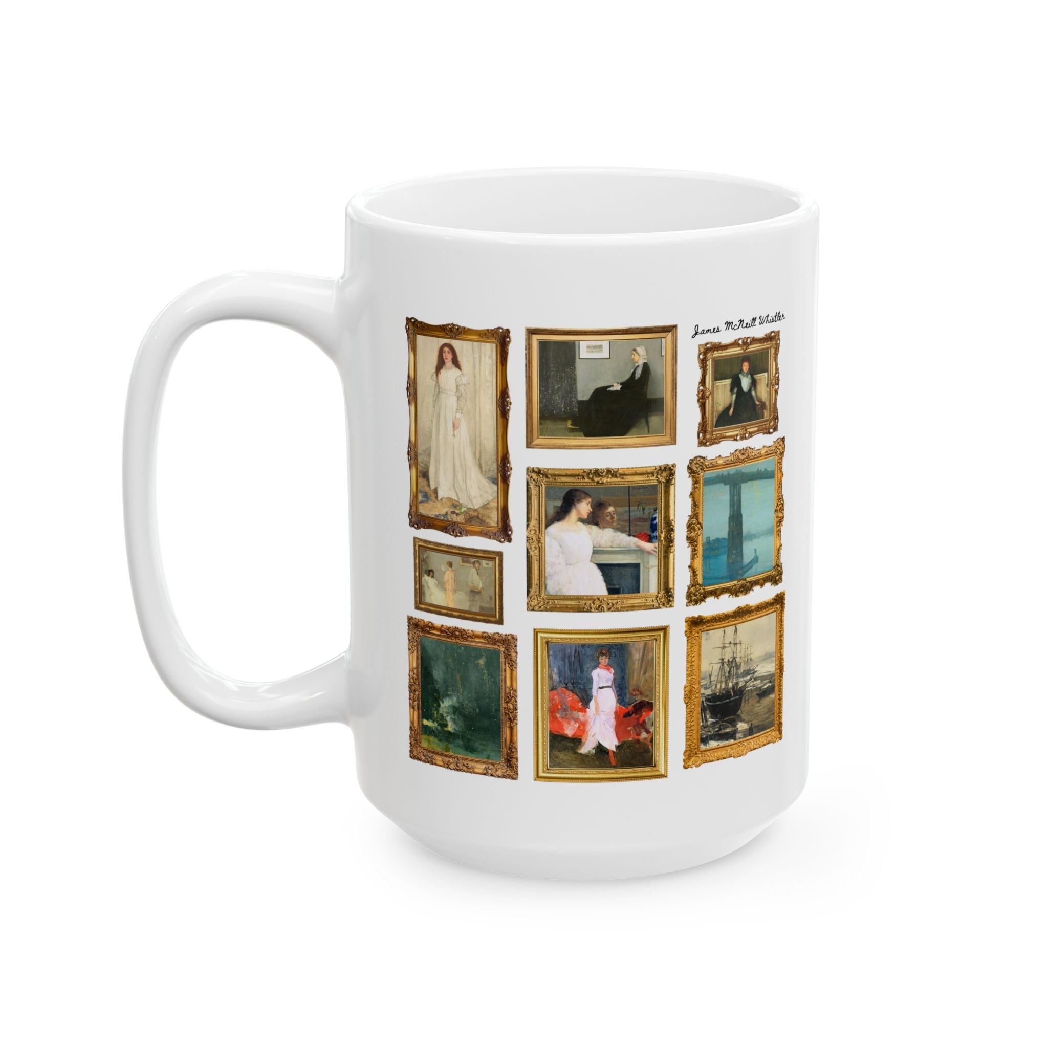 James McNeill Whistler American Art History Mug for History Buff, Whistler's Mother, Famous Paintings, 19th Century American Art Lover - Opal and June