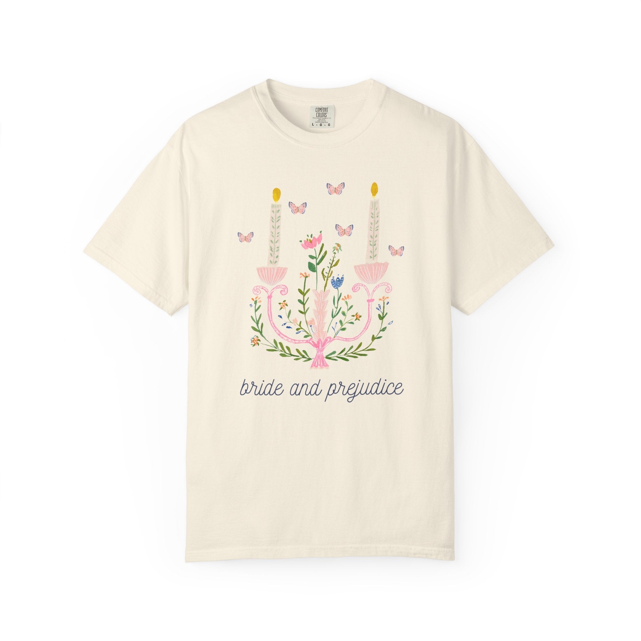 Jane Austen Bachelorette Tee Shirt for Book Lover: Bride and Prejudice - Opal and June