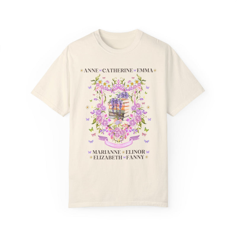 Jane Austen Floral Heroine Tee Shirt - Opal and June