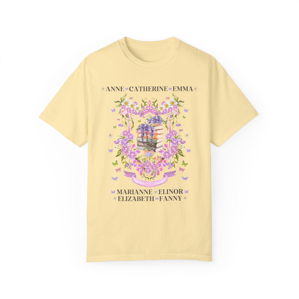 Jane Austen Floral Heroine Tee Shirt - Opal and June