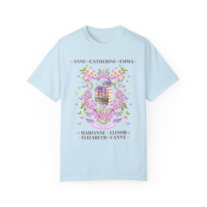 Jane Austen Floral Heroine Tee Shirt - Opal and June