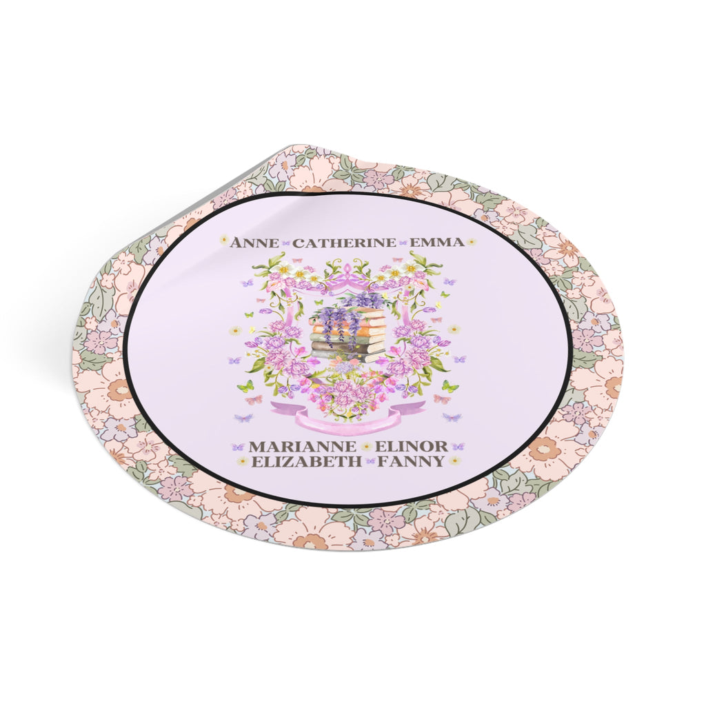 Jane Austen Heroine Sticker - Opal and June