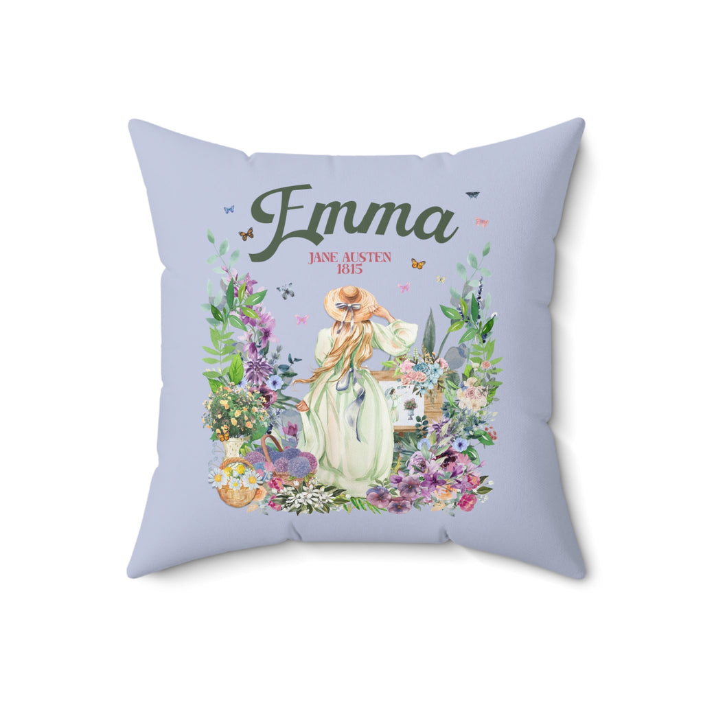 Jane Austen Pillow for Book Lover: Emma 1815 | Classic Literature Gift for Reader - Opal and June