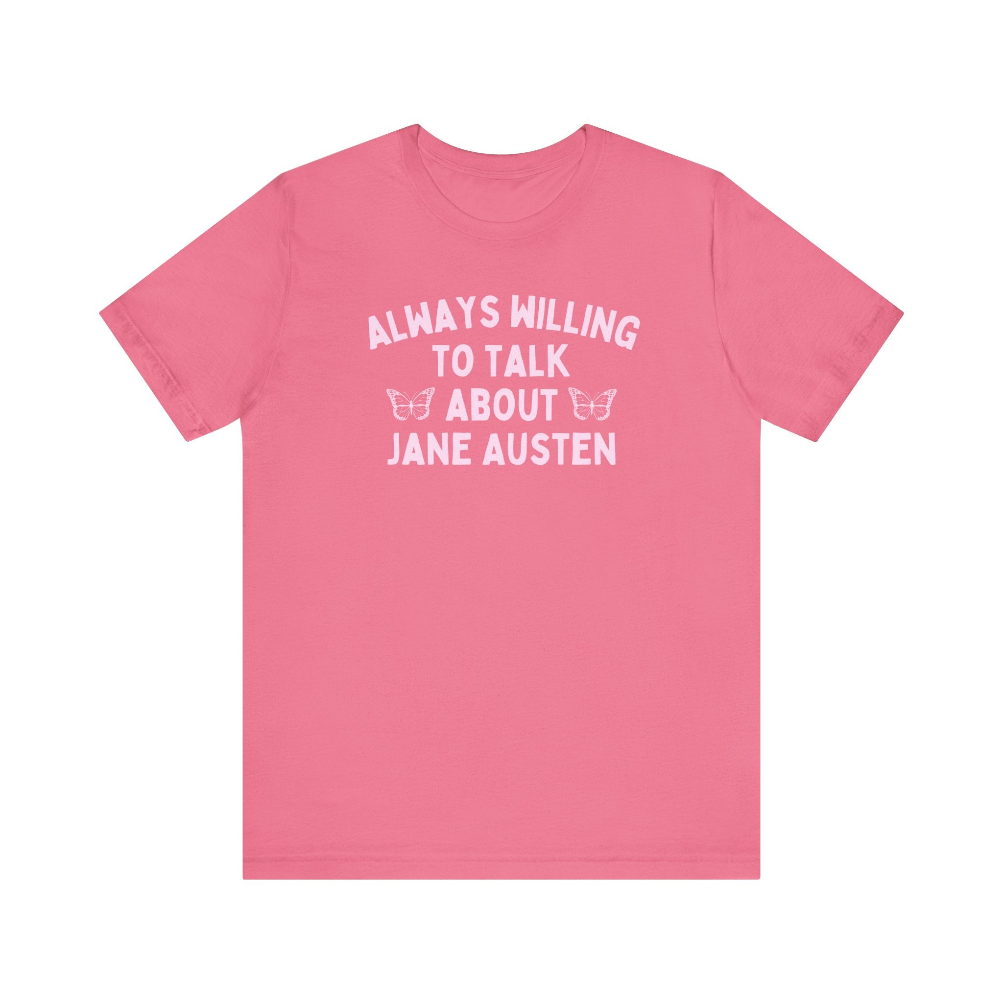 Jane Austen Tee Shirt with Cute Butterflies - Opal and June