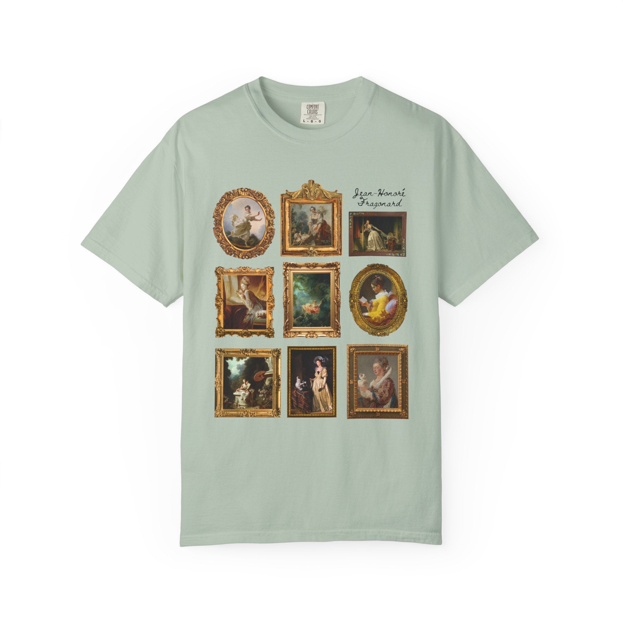 Jean - Honoré Fragonard Art History T-Shirt for Artist, French Art Historian, Framed Rococo Art, Cute Humanities Major Gift, Famous Paintings - Opal and June